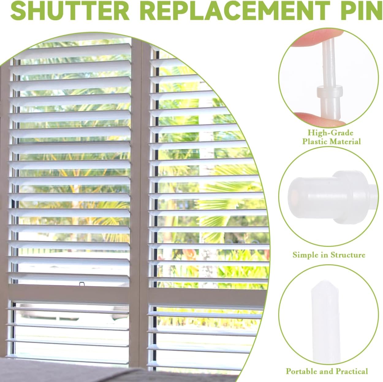  SEWACC Kit De Réparation De Fenêtre 60 Pièces De Rechange Pour Volet Roulant En Plastique