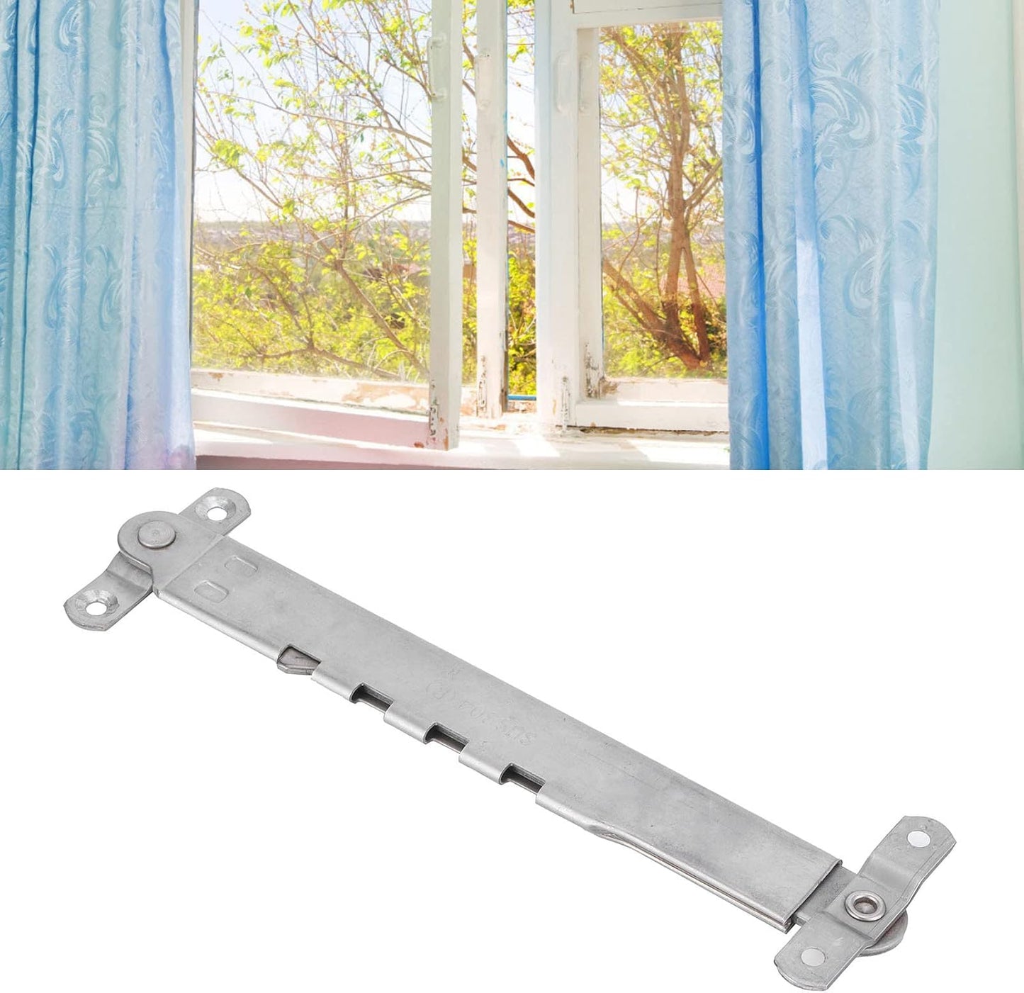 Contrôleur De Limiteur De Fenêtre, Accessoire De Support De Vent Télescopique En Acier Inoxydable Pour Portes Et Fenêtres