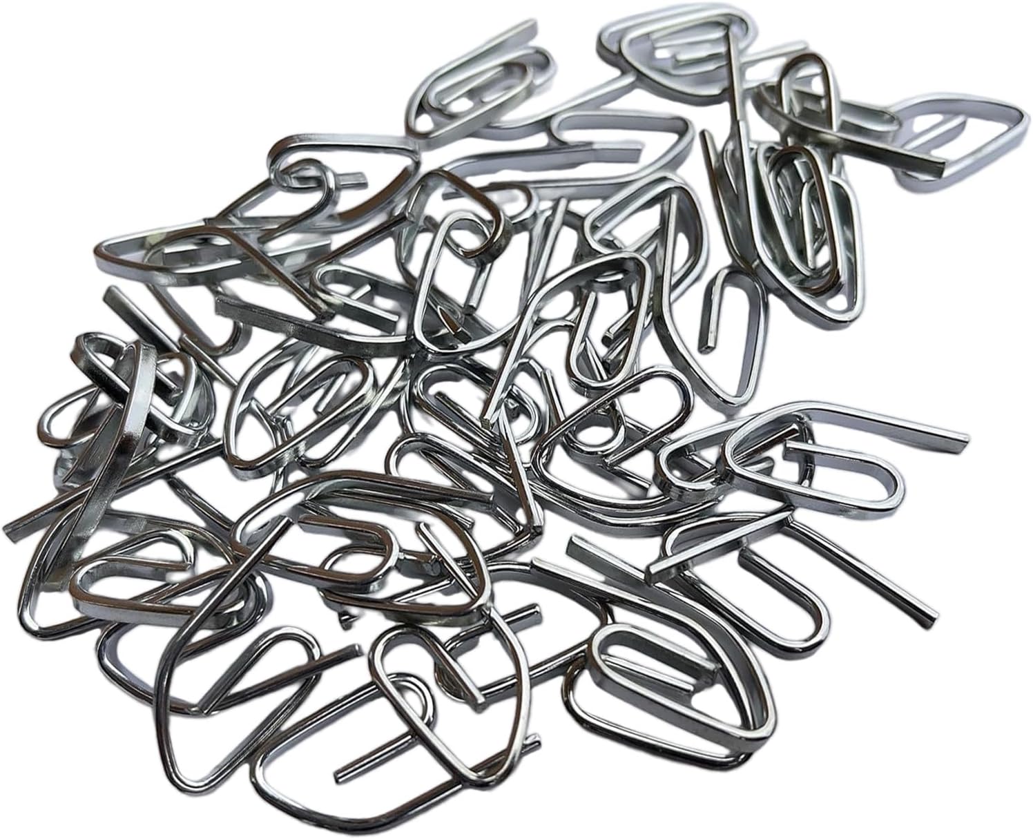  Lot De 50 Crochets En Métal Robuste Haute Performance Pour Rideaux Portables Pour Les Amateurs De Maison Et Les Décorateurs D'intérieur, Quincaillerie De Fenêtre De Bureau