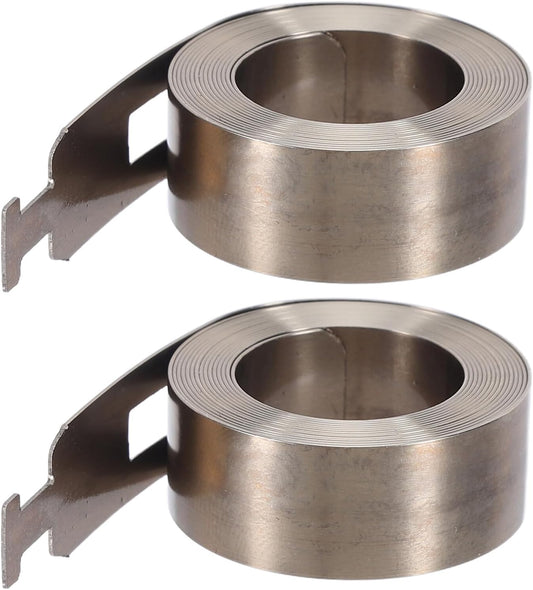  Toyvian Ressort De Tension Plat Pour Store Enrouleur 2 Pièces En Acier Inoxydable Argenté, Résistant La Déformation, Performance De Levage Fluide Pour Fenêtres Et Stores à Domicile