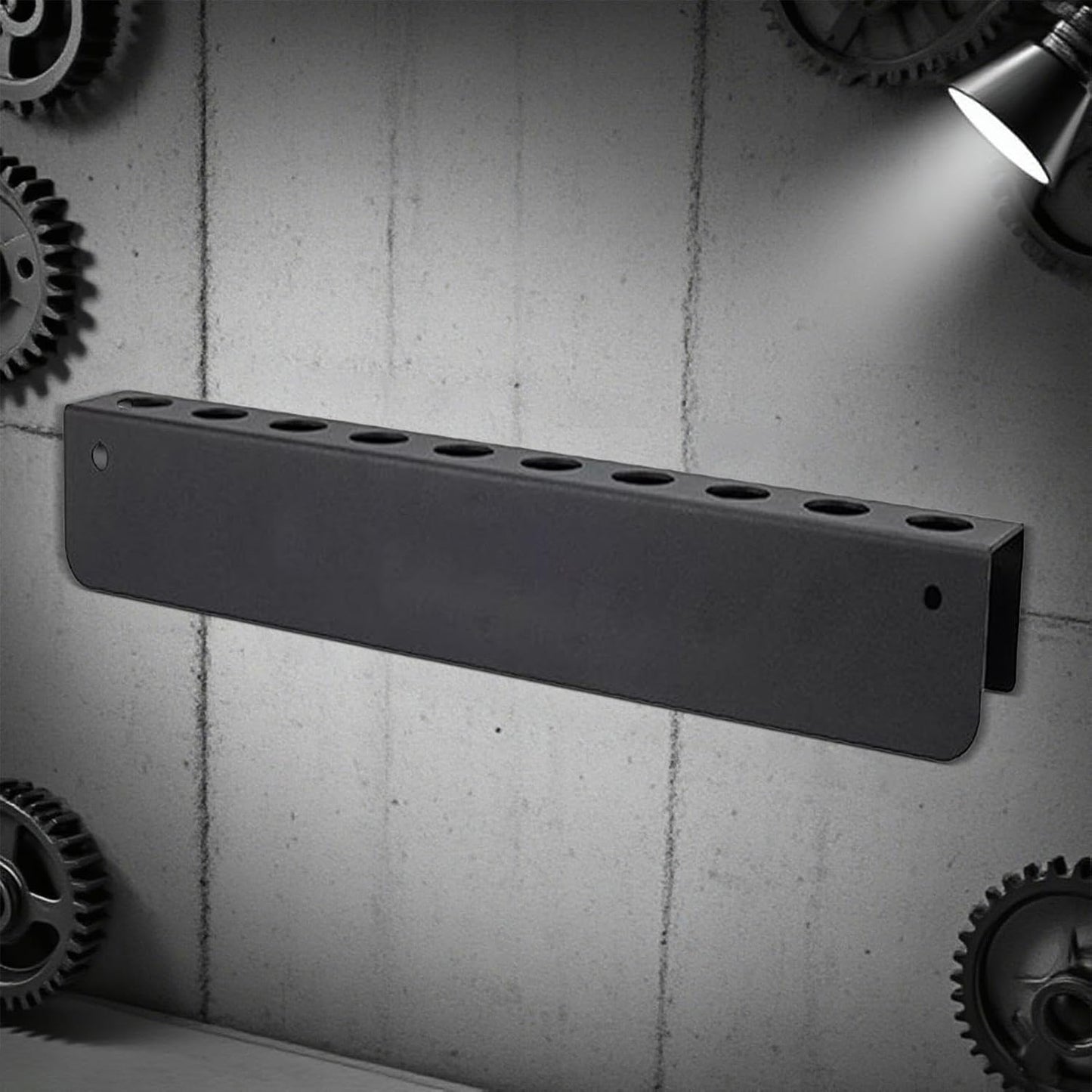  Rack De Rangement Mural - Organisateur De Pinceau Rectangle Pour Les Détails Automobiles | Cadre En Fer Avec Revêtement Anti-érosion, étagère Robuste Pour Garage, Armoire, Fourgonnette, Camion, Intéri
