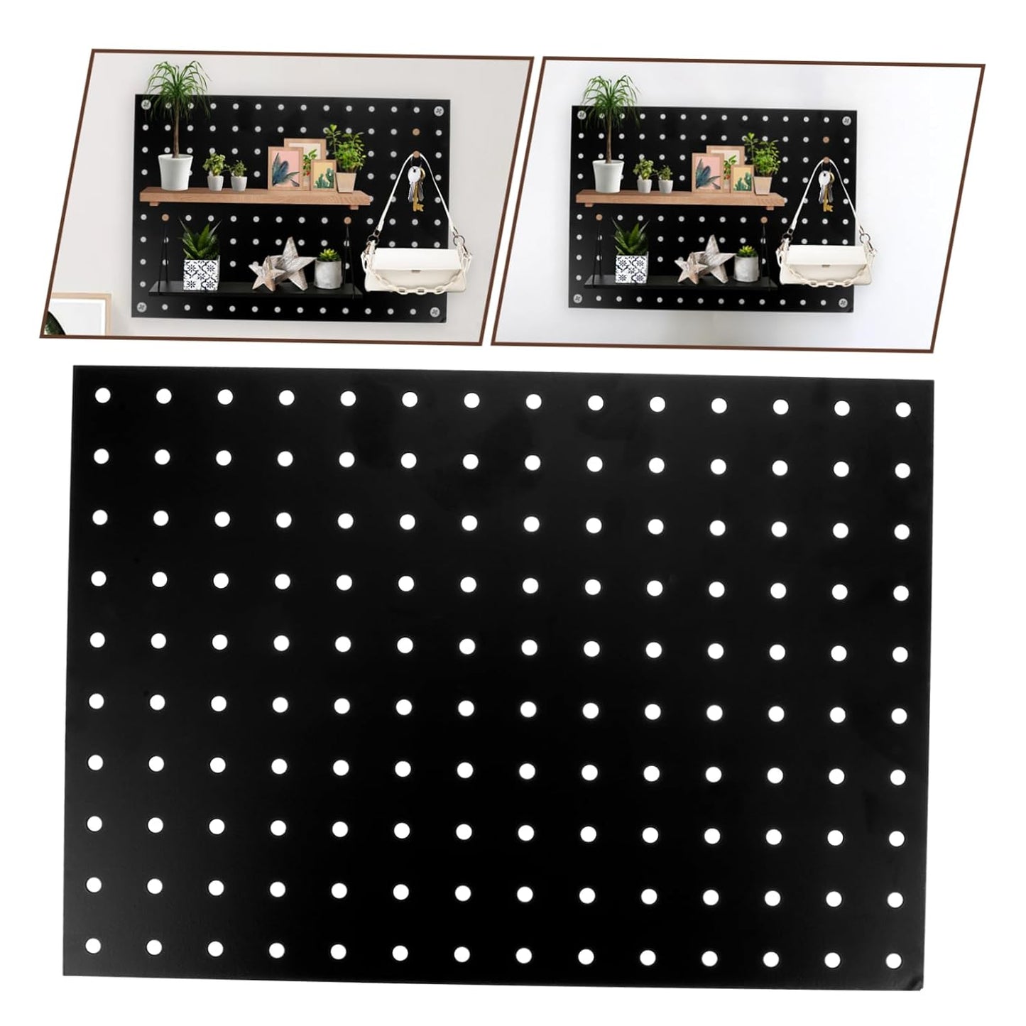  Gatuida Perforated Metal Wall Sign Garage Tool Organizer Heavy Duty Multi-Hole Easy To Install Wall Space