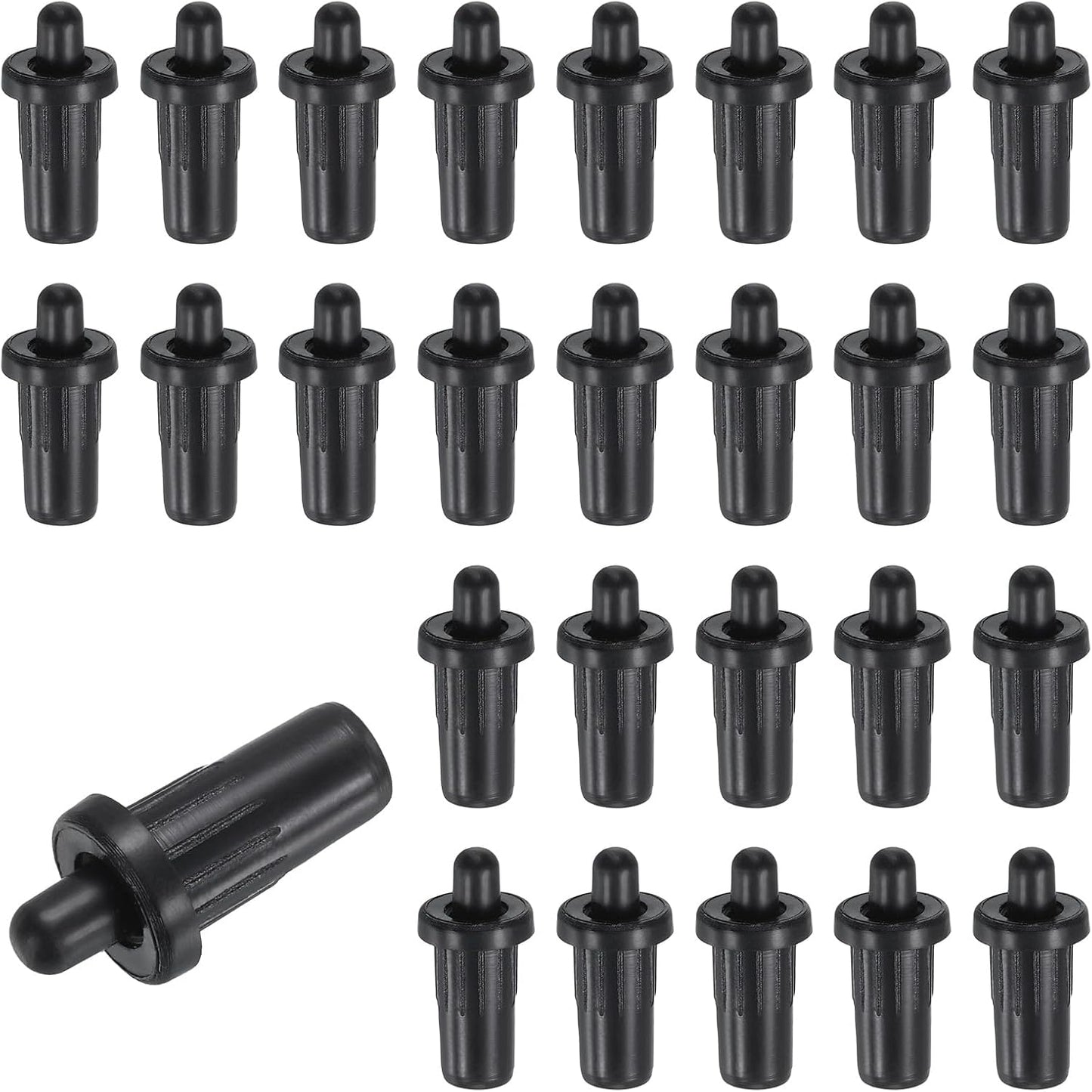 Sourcing Map Lot De 40 Broches De Réparation De Volet En Plastique à Ressort Pour Fenêtres Aveugles, Armoires Et Lames Mobiles - 2,4 X 1,1 Cm - Noir
