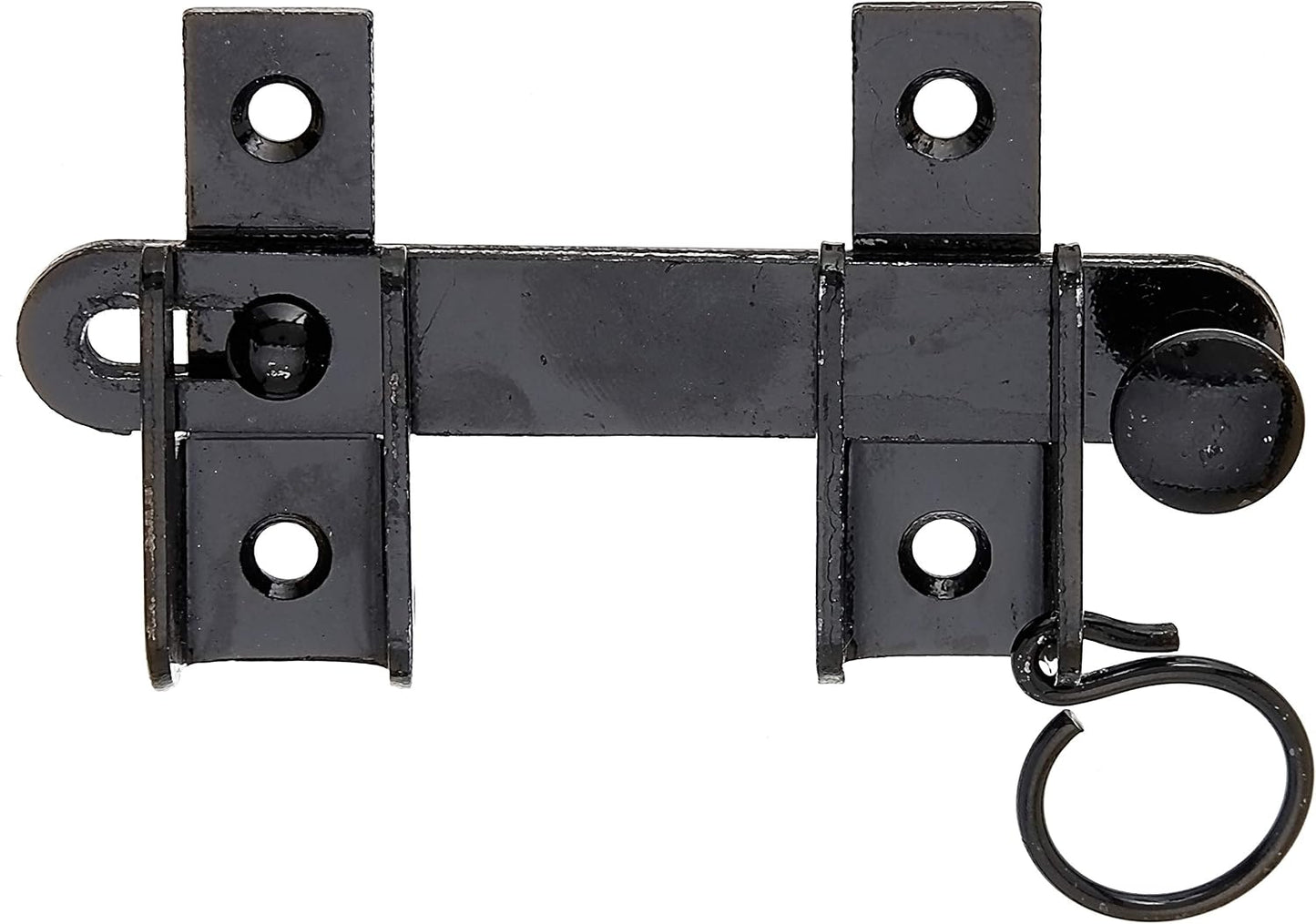  Alberts 307653 Flap Closure | With Stop | Black Lacquered | Size 120 X 65 Mm