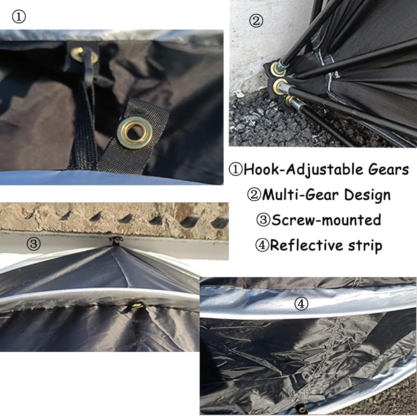 GENERIC Abri De Rangement Pour Vélos, Abri étanche Pour Vélos, Motos, Outils De Jardin Et Tondeuses à Gazon - Solution De Rangement Extérieur Durable Pour Vélos, Abri à Vélos Résistant Aux Intempéri