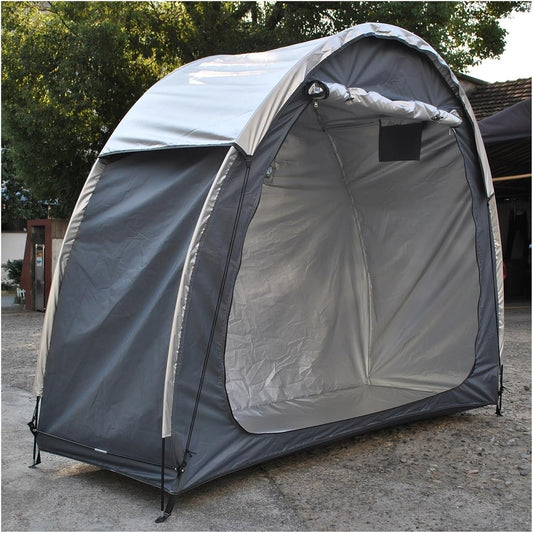 GENERIC Abri De Rangement Pour Vélos, Housse Imperméable Pour Vélos - Garage De Rangement Extérieur Portable Pour Motos, Outils De Jardin, Tondeuses à Gazon - Dimensions : 200 X 80 X 165 Cm - Durabl
