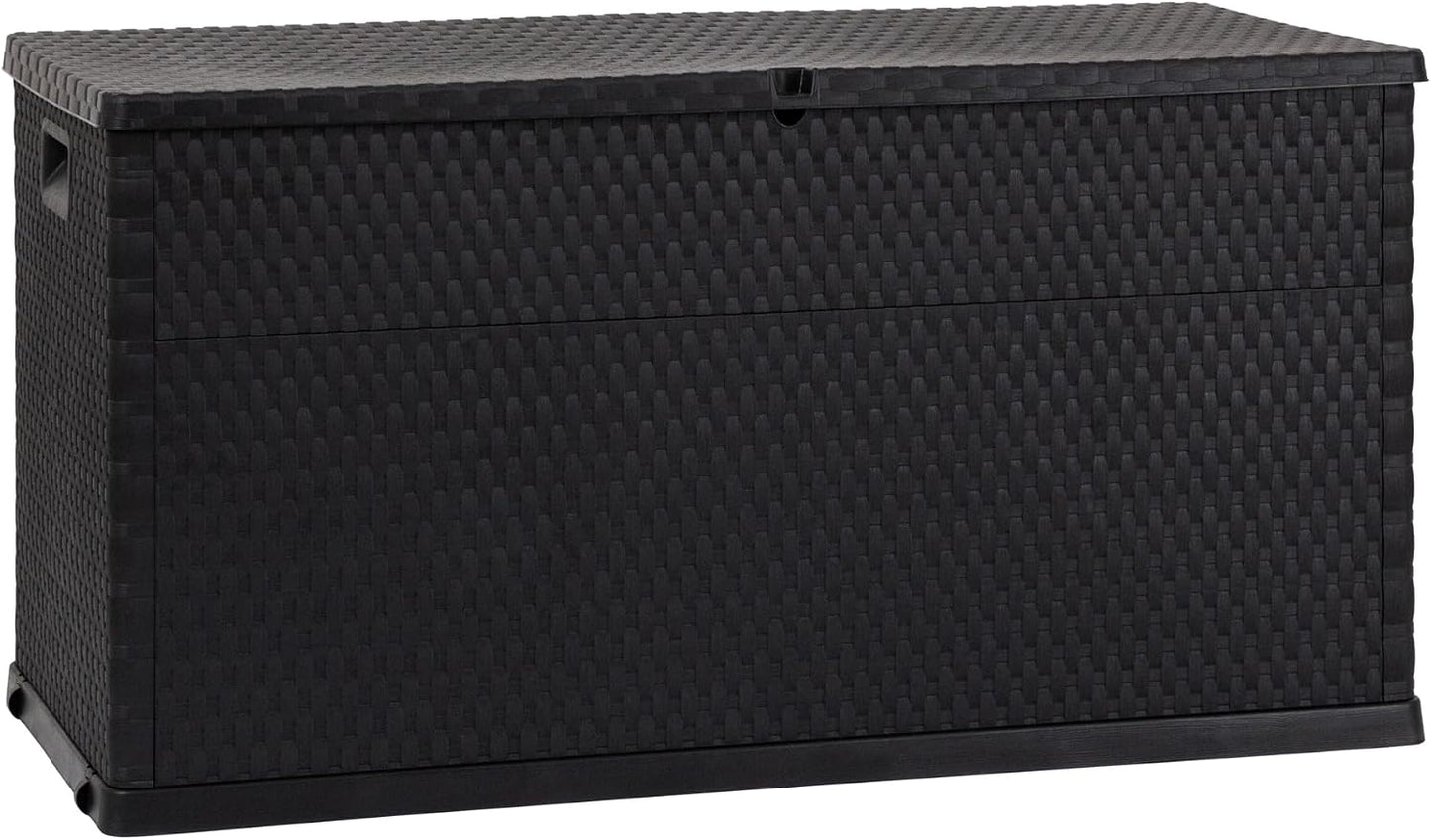  Toomax Coffre à Coussins - Malle De Rangement 420 L, Rattan Polypropylène Anthracite - ART162A