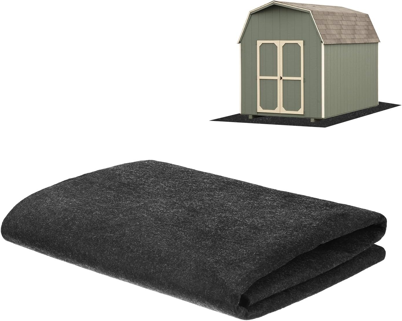  M METERXITY Tapis D'abri De Jardin De Rangement Extérieur, 2,4 X 2,4 M, Petit Tapis De Sol Imperméable Pour Meubles De Terrasse, Protection De Sol De L'usure, Liquide, Poussière, Huile, Tapis D'abri