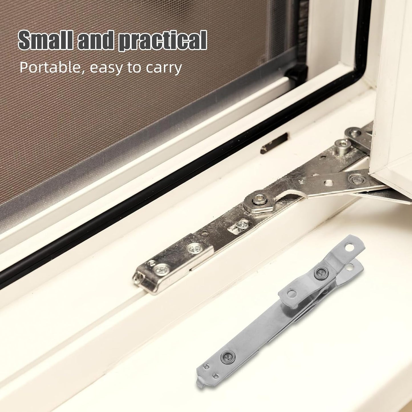  Angoily Lot De 4 Limiteurs D'ouverture De Fenêtre Coulissante En Acier Inoxydable Argenté, Dispositif De Sécurité Anti-secousse Pour Maison Et Bureau, Protection Garçon Et Filles