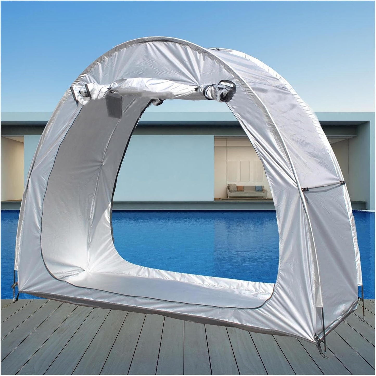  Tente De Vélo De Rangement D'extérieur – Imperméable Et Résistant Aux Intempéries Pour Meubles De Terrasse, Vélo Et Moto – Design Durable Pour Toutes Les Conditions Météorologiques