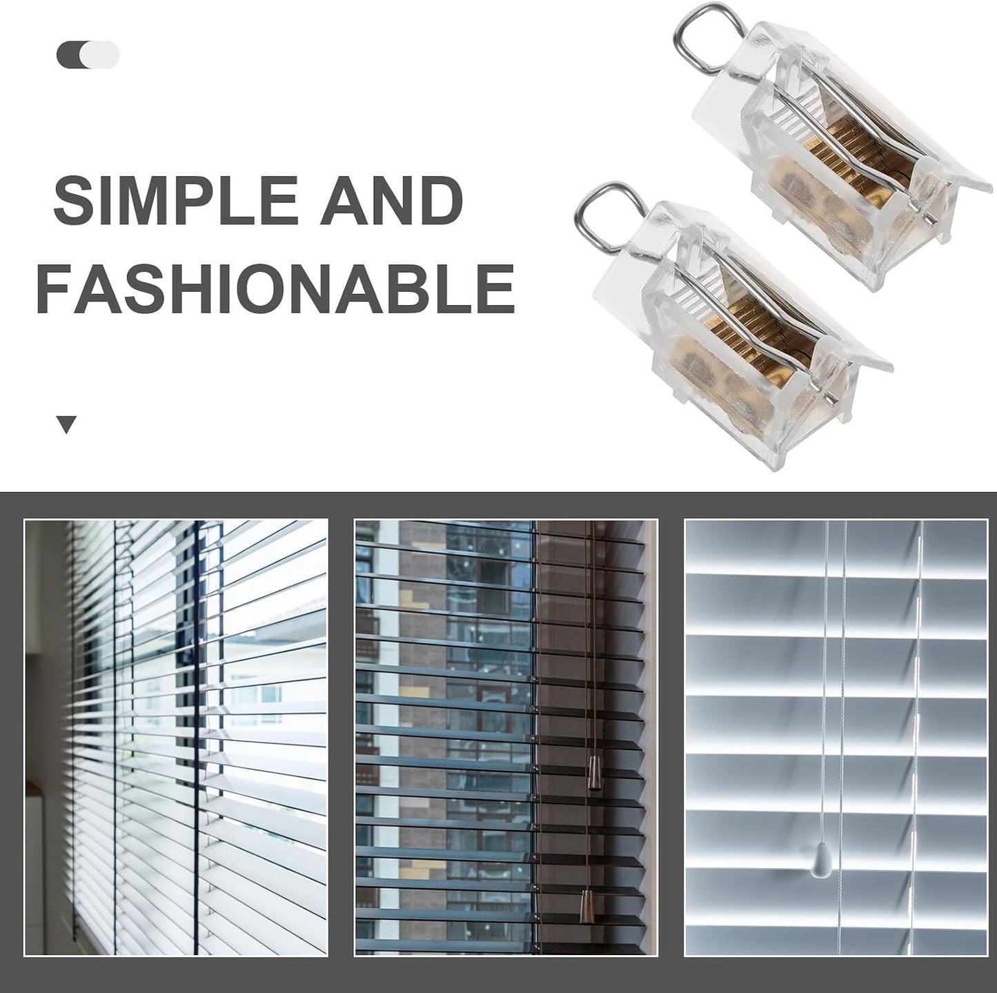  Gatuida Lot De 2 Verrous De Cordon En Abs Pour Stores Plissés Et Romains, Accessoires De Quincaillerie Pour Rideaux, Verrouillage Sécurisé Sans Outil, Pour Fenêtres Et Décoration,