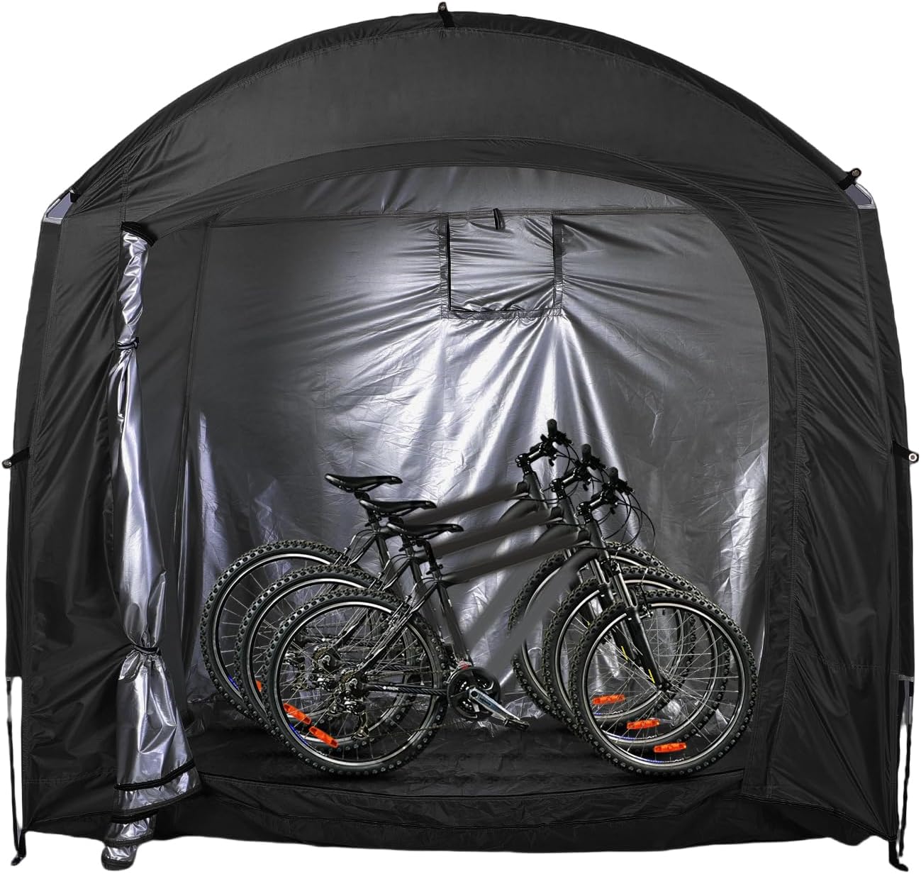  Drfeify Tente De Vélo, Rangement Extérieur Imperméable Pour Motos Et Outils De Jardin, Conception Portable Avec Installation De 3 Minutes Pour Usage Extérieur(BLACK)