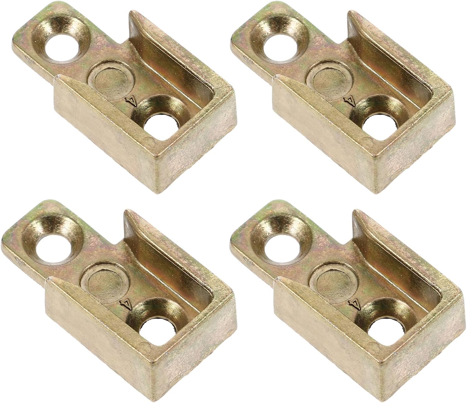  Housoutil 4 Pièces De Plaque De Gâche En Alliage De Zinc Jaune Pour Fenêtres à Battants Pièces De Serrure à Battant Robustes Accessoires De Quincaillerie De Verrouillage Pour Installation