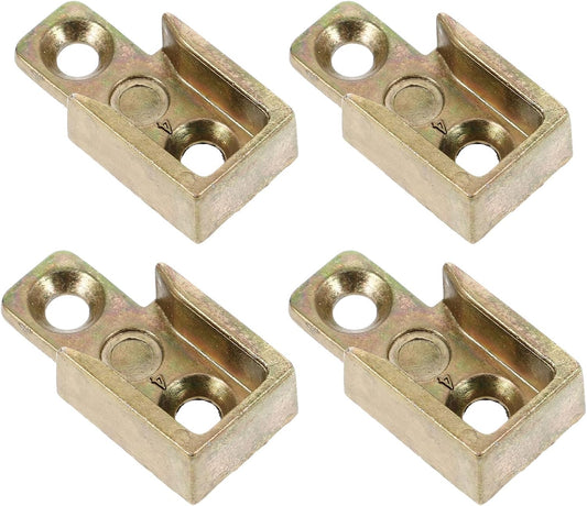 Housoutil 4 Pièces De Plaque De Gâche En Alliage De Zinc Jaune Pour Fenêtres à Battants Pièces De Serrure à Battant Robustes Accessoires De Quincaillerie De Verrouillage Pour Installation