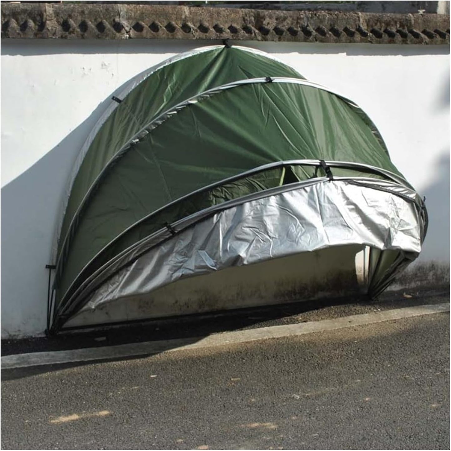 GENERIC Abri De Rangement Pour Vélos, Abri étanche Pour Vélos, Motos, Outils De Jardin Et Tondeuses à Gazon - Solution De Rangement Extérieur Durable Pour Vélos, Abri à Vélos Résistant Aux Intempéri