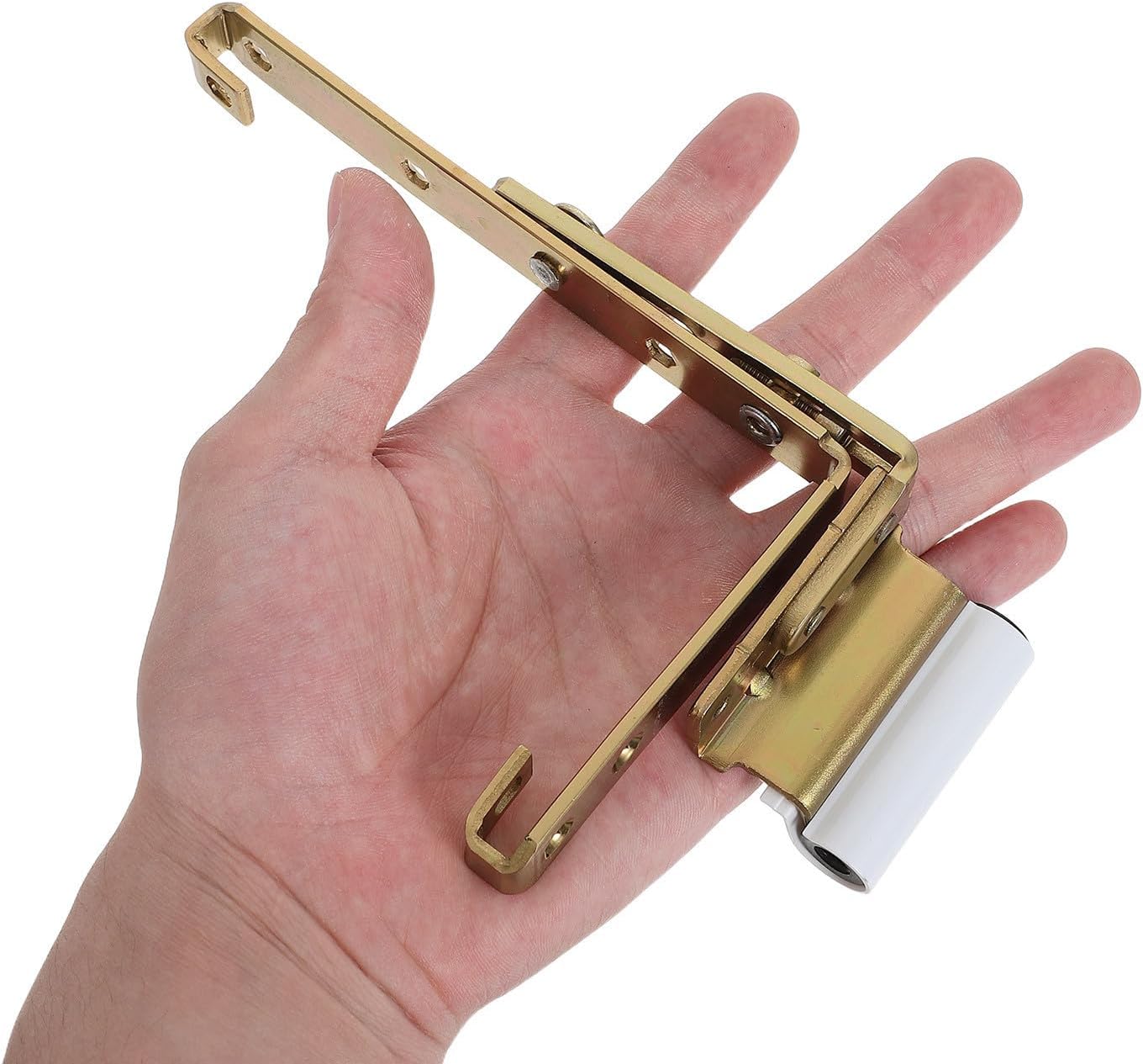  Healeved Charnières D'angle Vis Et Caches Blancs En Acier Carbone Fonctionnement Fluide Pour Fenêtres Coulissantes Intérieures Et Extérieures Compatible Portes Et Fenêtres Pvc, Usage