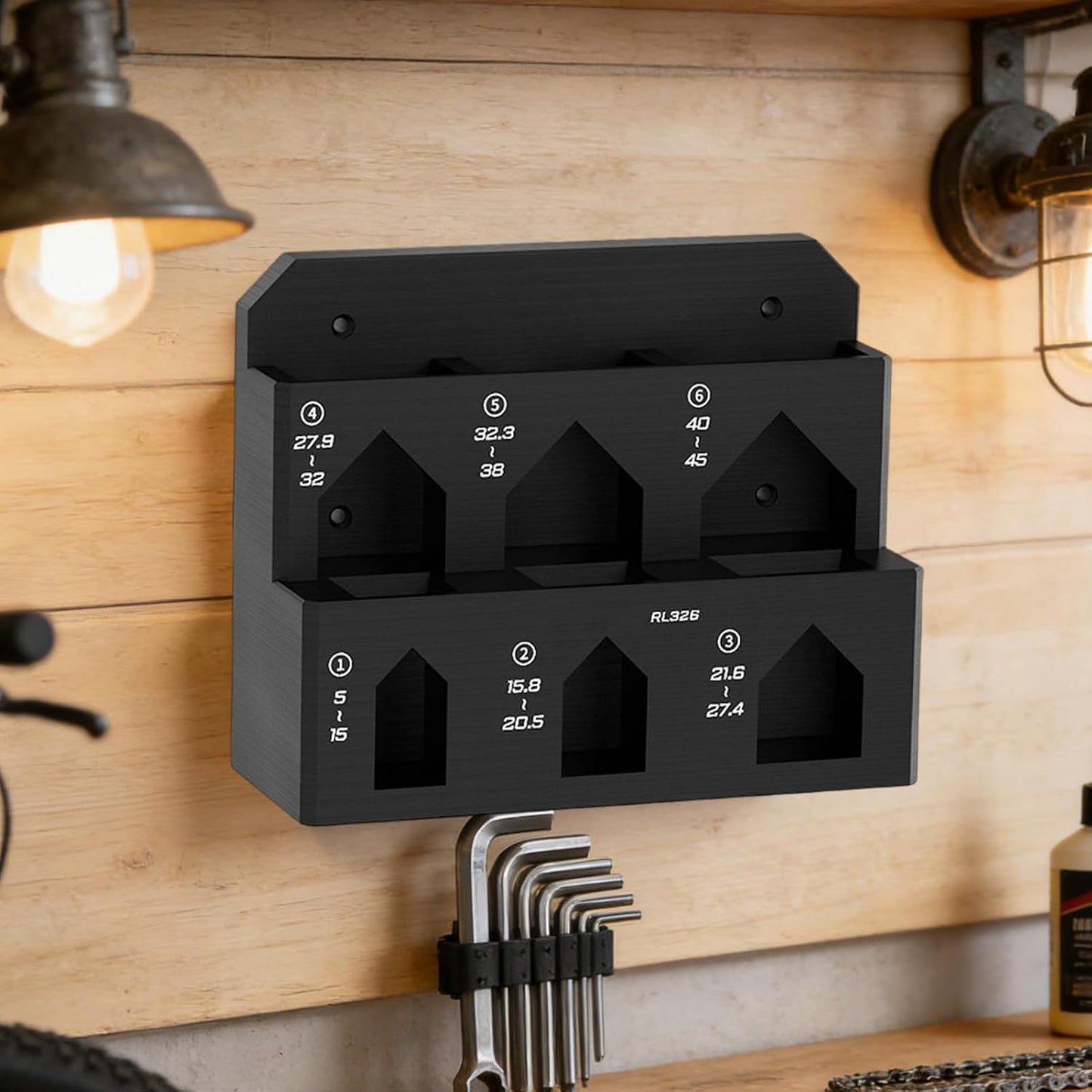  Générique Râtelier De Rangement Pour Outils,Organiseur à Fixation Murale - Fixation Pour Outil De Réparation Avec Pince - Pour établi, Garage, Abri De Jardin, Panneau Perforé, Maison,