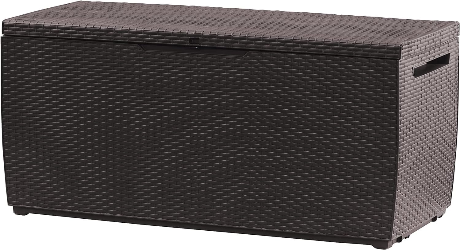  Keter Capri Coffre De Rangement, Capacité 305L, Résine, Marron, Aménagement Jardin Et Terrasse, 54 X 123 X 57 Cm