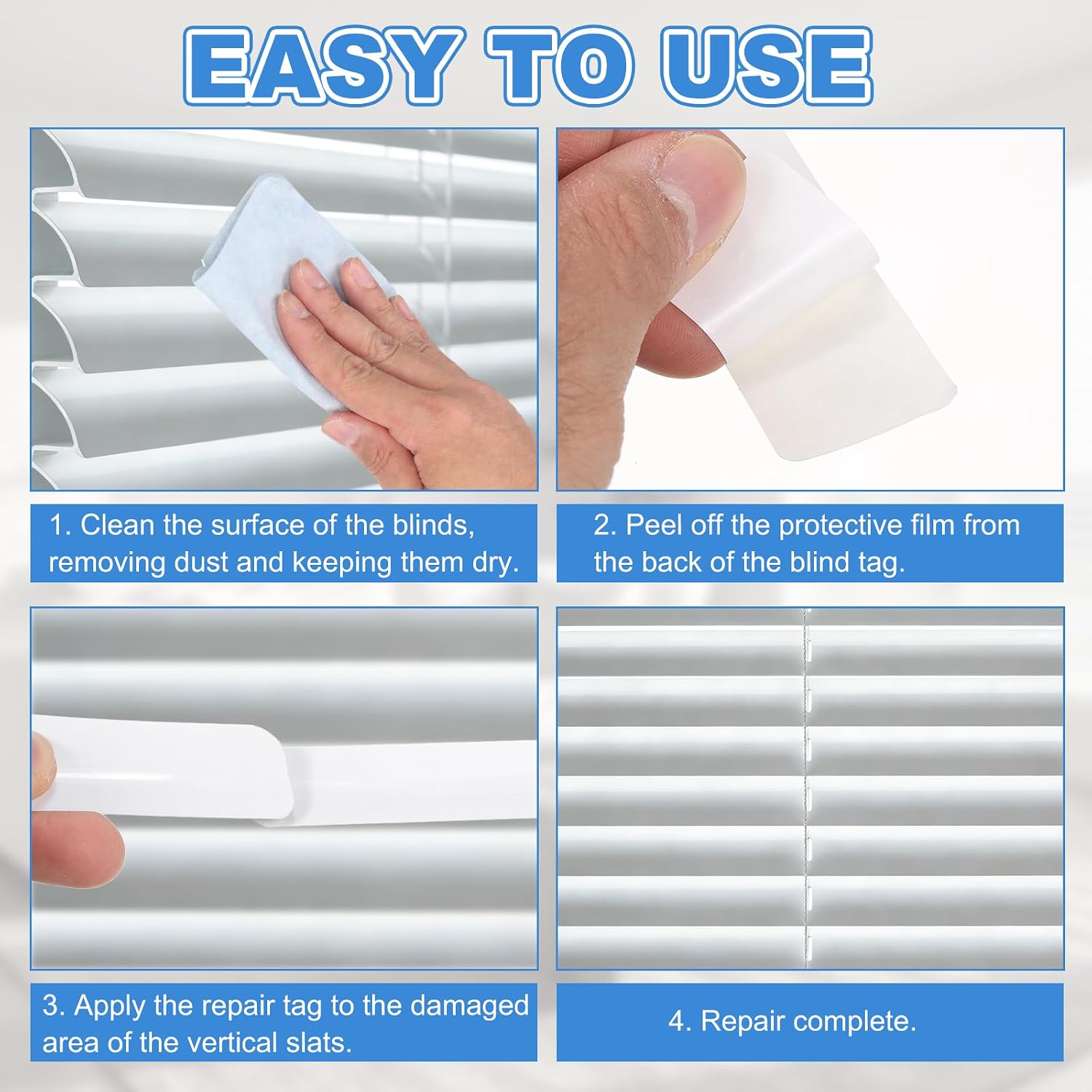  Sourcing Map Lot De 15 Mini Languettes De Réparation Horizontales Pour Stores De Fenêtre - 2,5 X 7,6 Cm (l X L) - Lattes De Rechange Pour La Réparation De Lattes Endommagées - Blanc