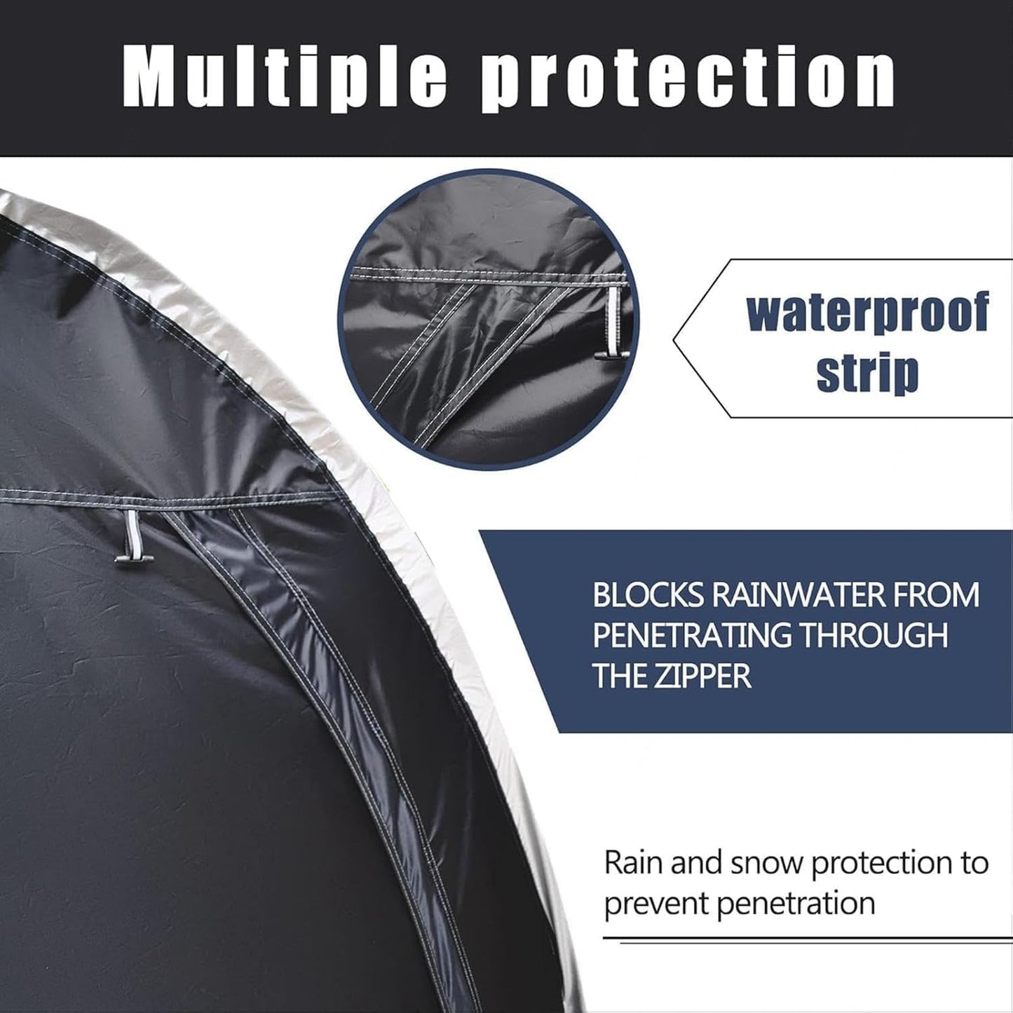 GENERIC Abri à Vélos, Tente De Rangement Extérieur Pour 2 à 5 Vélos, Rangement Emboîtable, Abri Imperméable Pour Motos, Protection Violette Résistante Pour Tous Les Temps