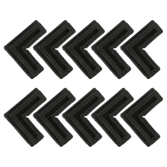  Gatuida Coins De Cadre D'écran En Plastique 10 Pièces, Support D'angle Fixe 90° Pour Moustiquaires Et Portes, Équerres Robustes Et Pratiques Pour Installation Facile En Quincaillerie