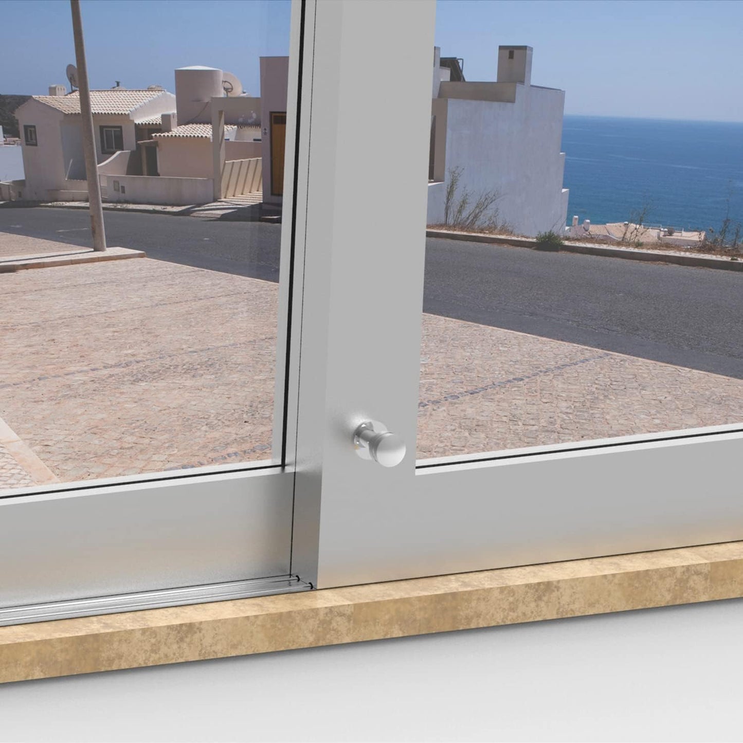  Amig - Goupille De Verrouillage Pour Fenêtres Courroies En Bois Ou Aluminium Mod.40 | Convient Pour Sécuriser Les Stores | Fermeture De Sécurité Zamak Chromée | Dimensions : Ø 30 X 152 Mm
