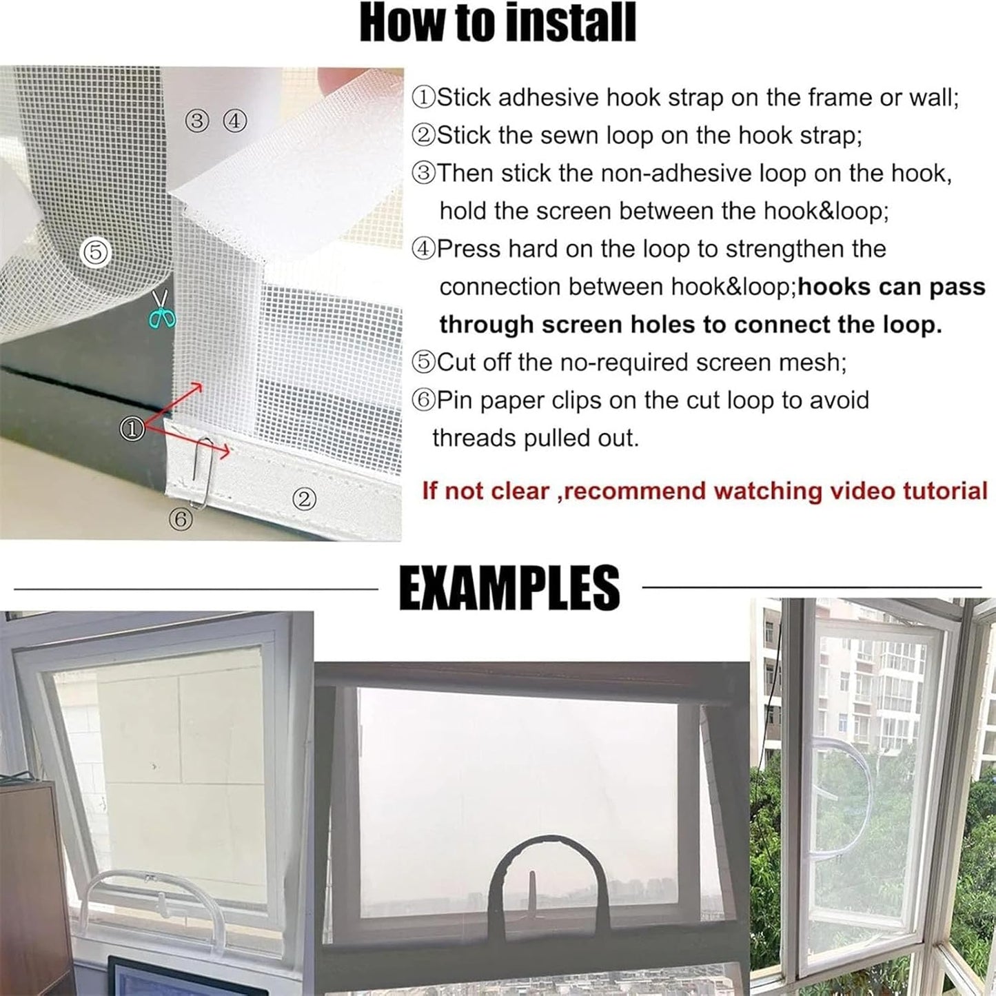  Mailles En Fibre De Verre Personnalisables Pour Une Installation Facile - Respirant Avec Fermetures éclair - Moustiquaire De Fenêtre En Fibre De Verre - Filet De Ventilation - Outil