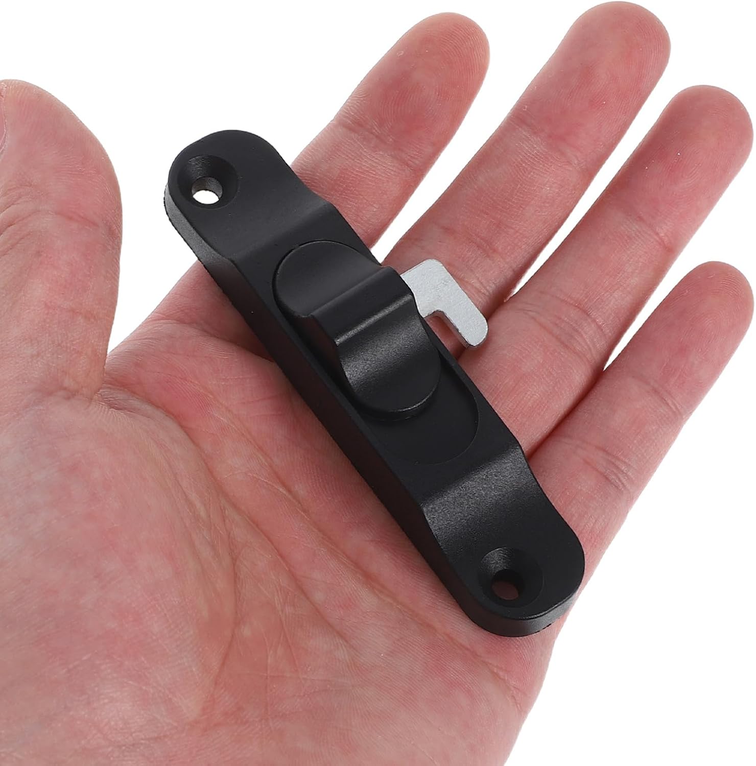  Jojofuny Verrou De Sécurité Pour Fenêtres Coulissantes Avec Réglage D'ouverture, Loquet Ajustable En Abs Et Acier, Pour Portes Moustiquaires Et Protection Maison Patio