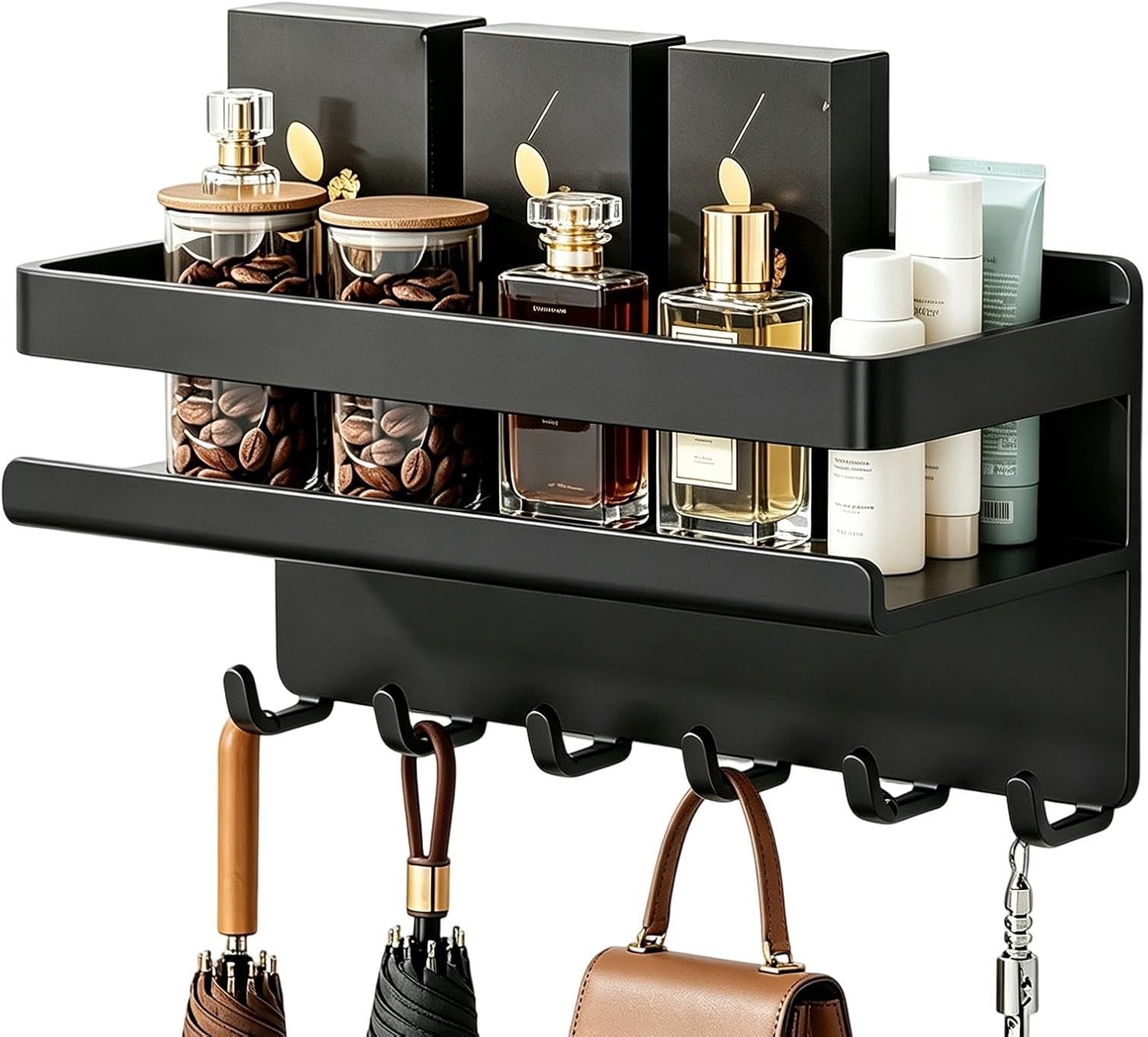  Organiseur Magnétique Pour Réfrigérateur – Support Mural Sans Perçage, Organisateur De Comptoir De Cuisine, Pour Garde-manger, Garage, Buanderie, Dortoir, Maison, Bureau, Casier, Camping-car, Porte De