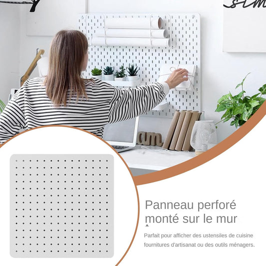  Générique Panneaux à Picots Pour Murs,Organisateur Mural Panneau Perforé Pour Bureau - Panneaux De Rangement Décoratifs Pour Fournitures De Bureau Et Chambre