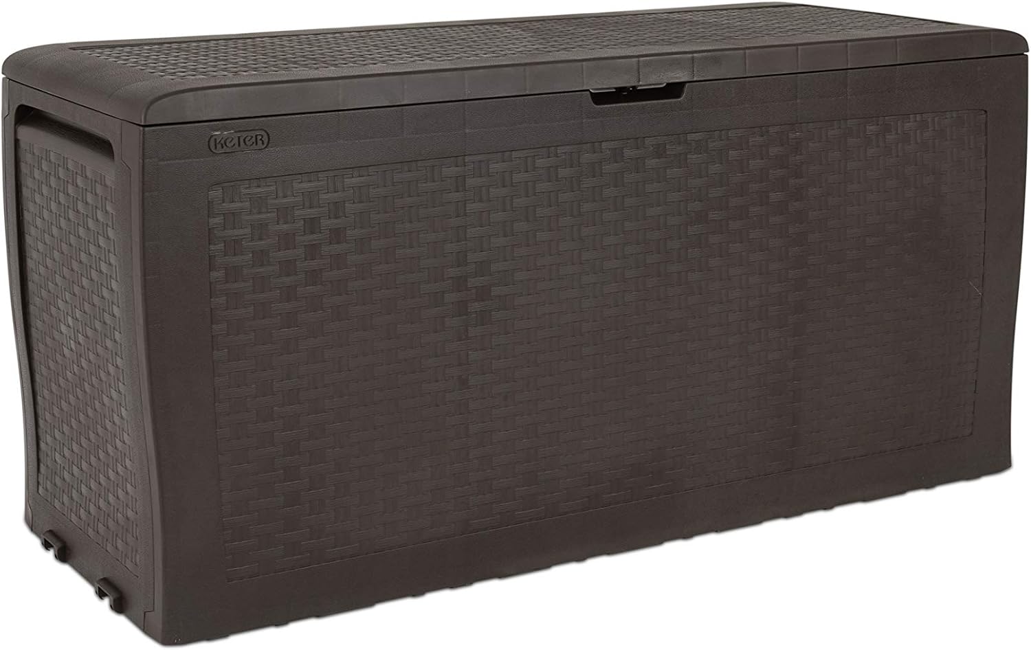  Keter Coffre Samoa 270L, Finition Effet Bois, Marron, 116,7 X 44,7 X 57 Cm