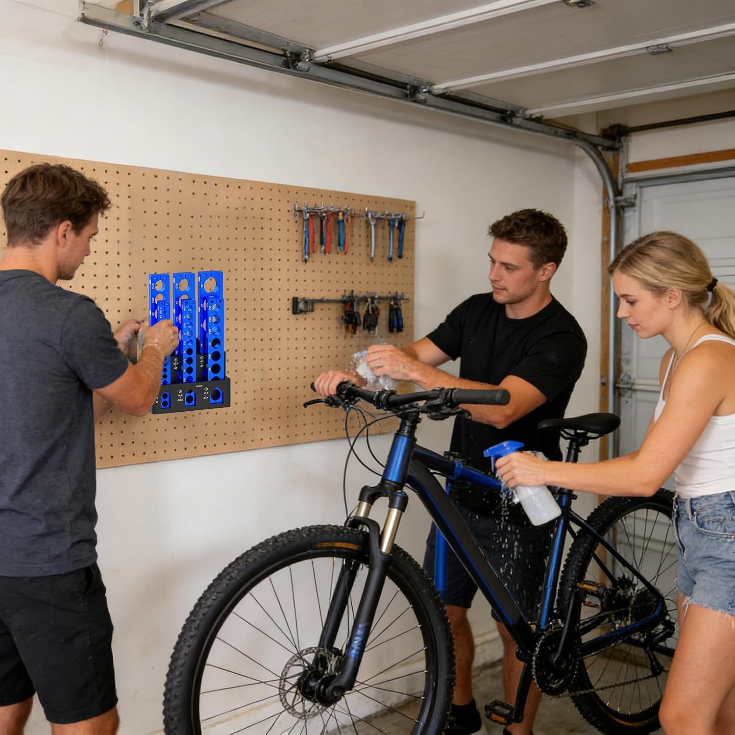  Generisch Étagère De Rangement Murale, 6 Positions, Support Pour Outils De Réparation, Pour Garage, Atelier, Abri De Jardin