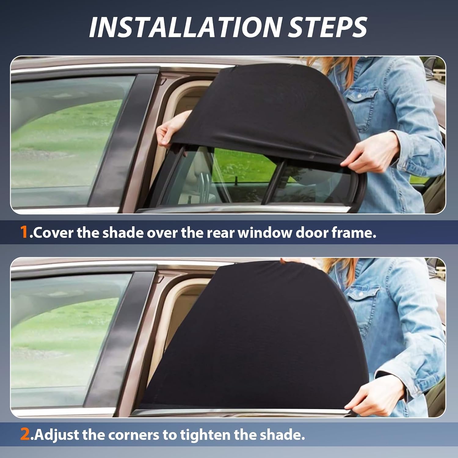 Moustiquaire De Voiture Pour Seat Leon St 3 (III) 5F Facelift I 2017-2020, Pare-Soleil Fenêtre Voiture Chaussette Écran De Fenêtre Latérale Maille Anti Insecte,2 Front Windows