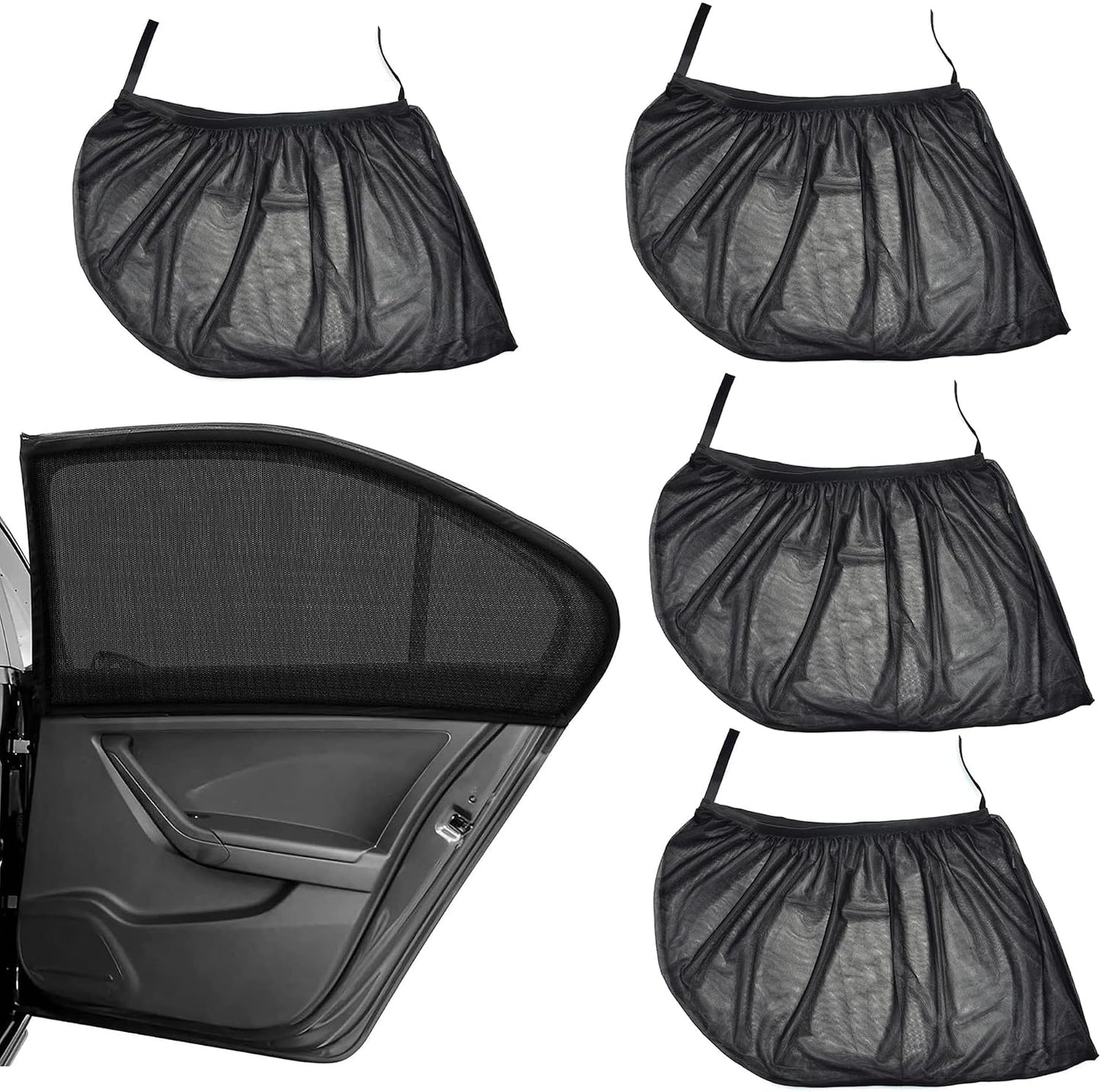  Moustiquaire De Voiture Pour Seat Leon St 3 (III) 5F Facelift I 2017-2020, Pare-Soleil Fenêtre Voiture Chaussette Écran De Fenêtre Latérale Maille Anti Insecte,2 Front Windows