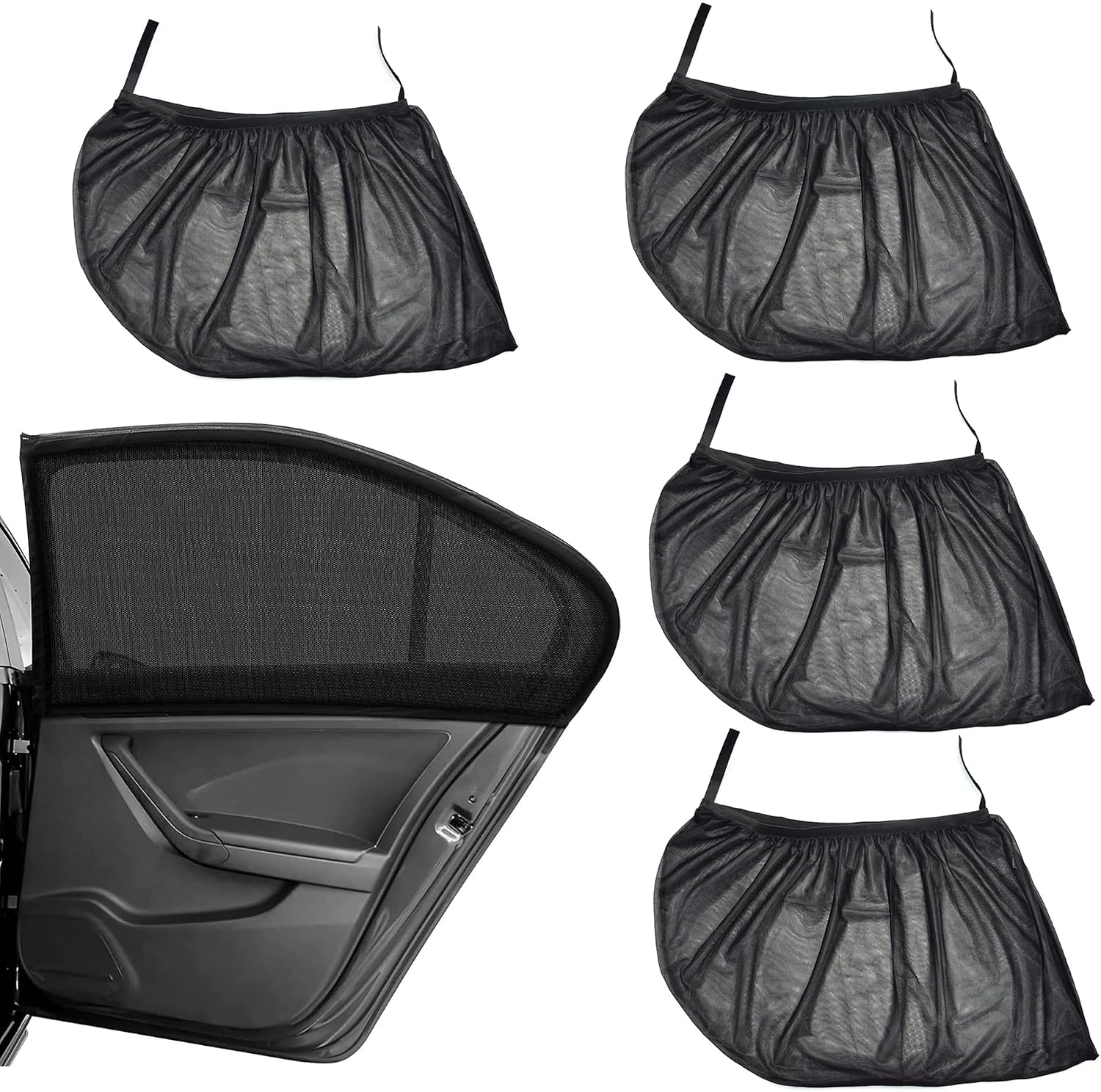  Moustiquaire De Voiture Pour Seat Leon St 3 (III) 5F Facelift I 2017-2020, Pare-Soleil Fenêtre Voiture Chaussette Écran De Fenêtre Latérale Maille Anti Insecte,2 Front Windows