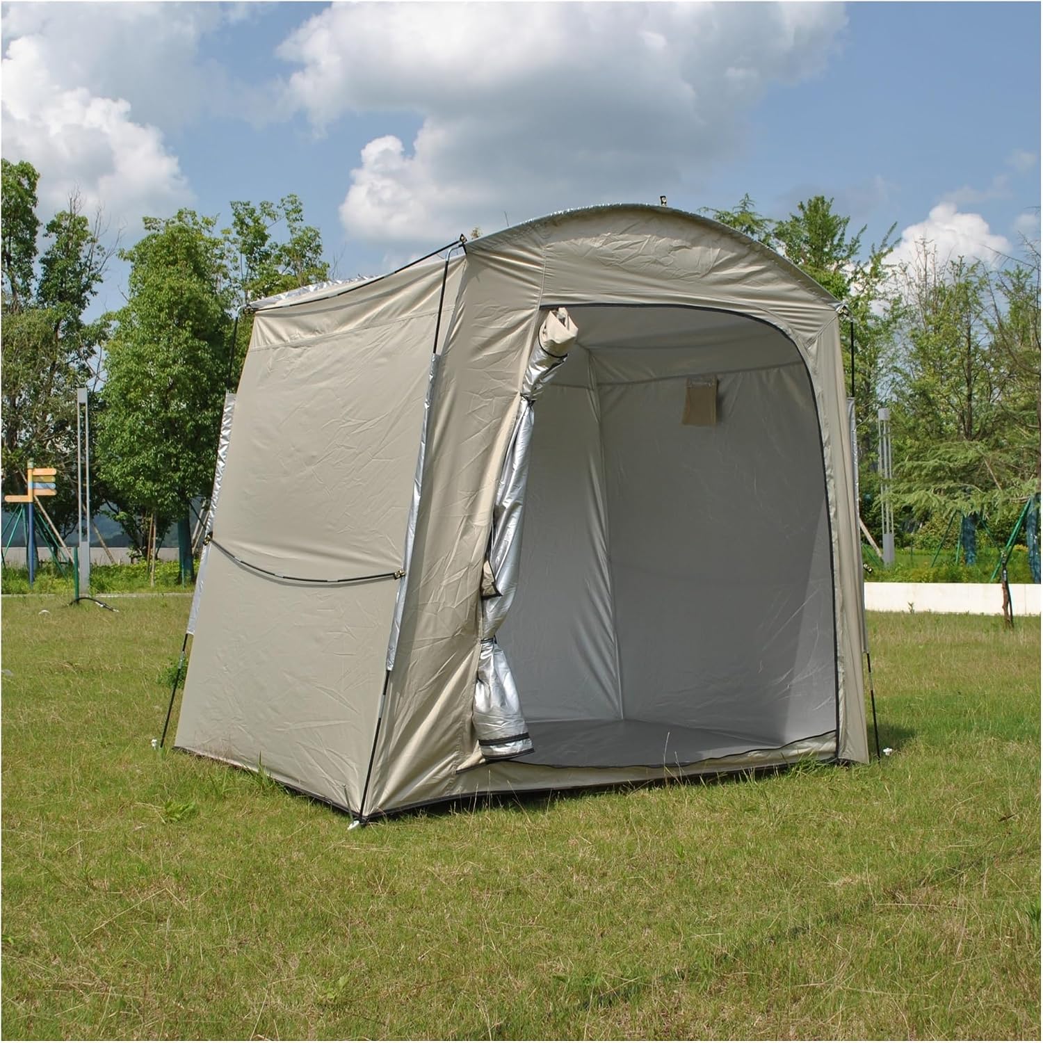 GENERIC Abri De Rangement Pour Vélos, Tente Portable Et Imperméable Pour Vélos – Garage De Rangement Extérieur Pour Motos, Outils De Jardin Et Tondeuses à Gazon – Dimensions : 220 X 150 X 185 Cm – D