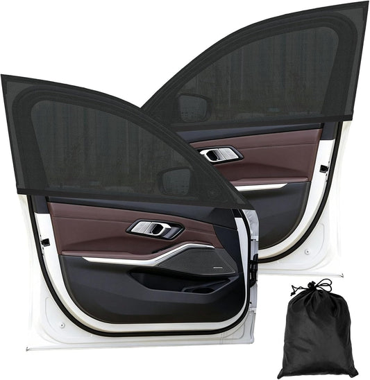  Moustiquaire De Voiture Pour VW Caravelle 2015-2019 (T6), Pare-Soleil Fenêtre Voiture Chaussette Écran De Fenêtre Latérale Maille Anti Insecte,2 Front Windows