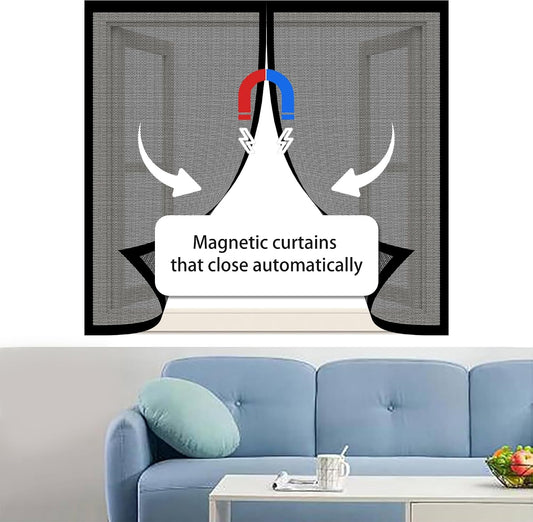  Diy Adjustable Magnetic Mosquito Net 97 X 107 Cm Mosquito Net Magnetic Door Breathable Ultra Thin Mesh For Home Windows, White