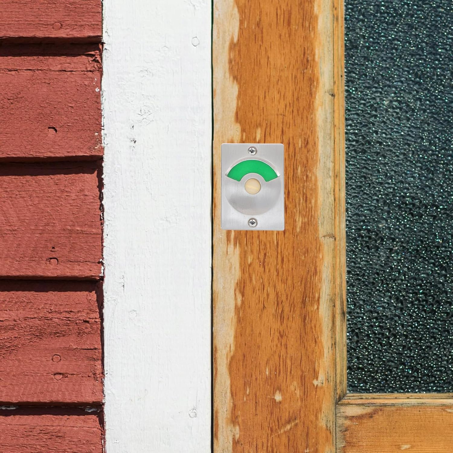  Ciieeo Serrure à Pêne Inoxydable Indicateur Rouge Et Vert Pour Toilettes Publiques Verrouillage De Porte Vacante/Occupée Loquet De Porte Pour Salle De Bain Accessoire De Quincaillerie