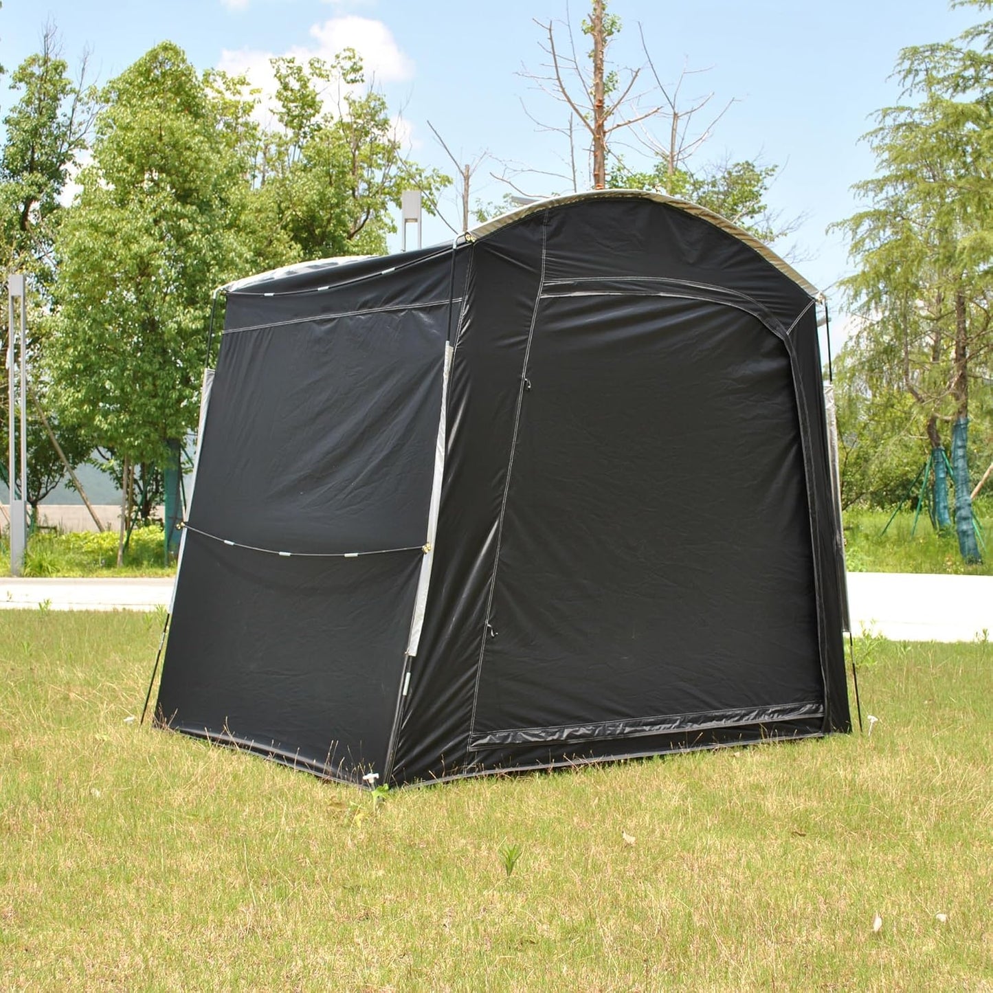 GENERIC Abri De Rangement Pour Vélo, Imperméable, Pour Le Rangement Extérieur – Abri Pliable Pour Moto Et Outils De Jardin, Dimensions 220 X 150 X 185 Cm, Idéal Pour Protéger Tondeuse à Gazon Et AUT