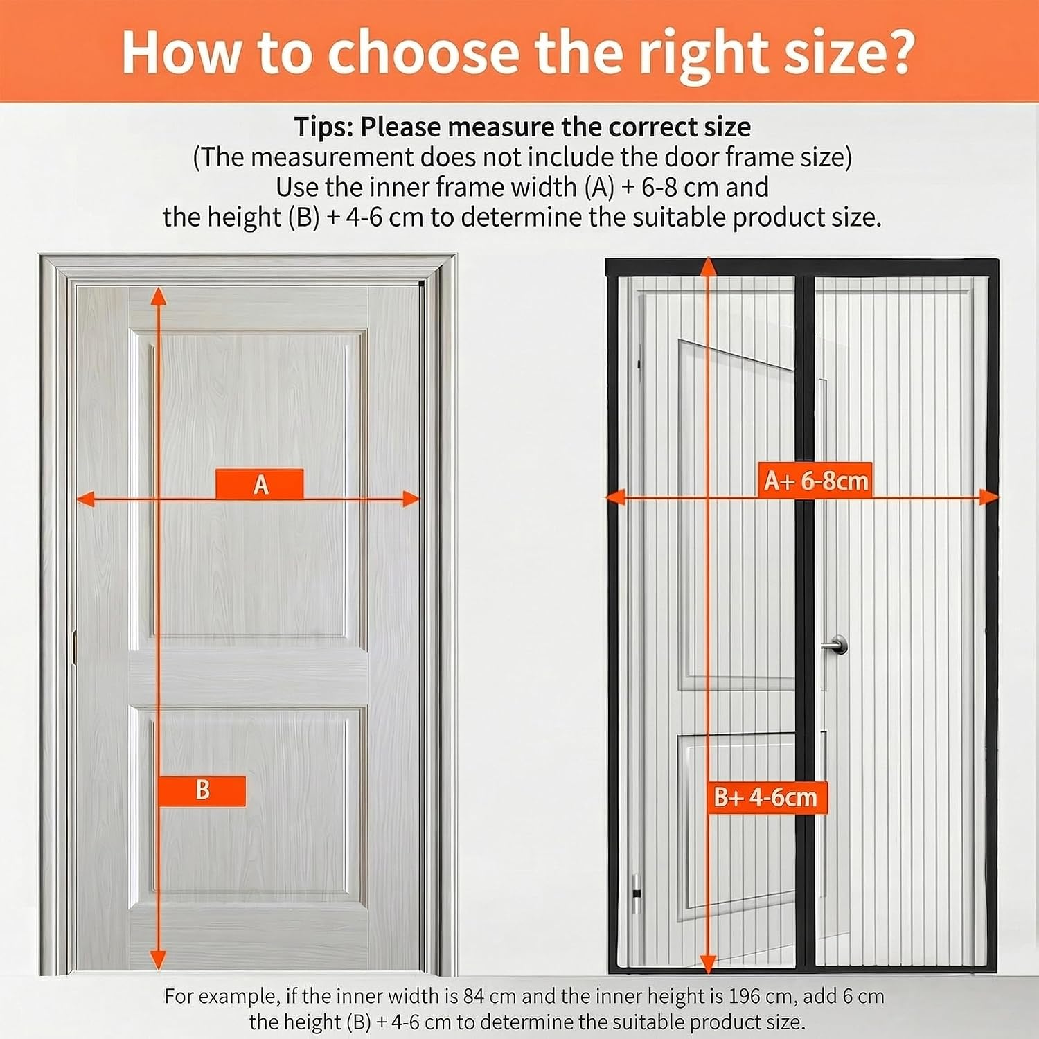  Insect Screen Door Window 116 X 138 Cm Fine And Durable Mesh Magnetic Mosquito Net For Doors With Adhesive Tape, Magnetic Sticks, White