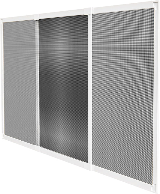  Amig - Moustiquaire Extensible Pour Fenêtres | Installation Sans Outils | S’adapte Dans L’emplacement Du Volet | 100 X 70 Cm | Ajustable Jusqu’à 190 Cm | Aluminium Blanc Et Maille En Fibre De Verre