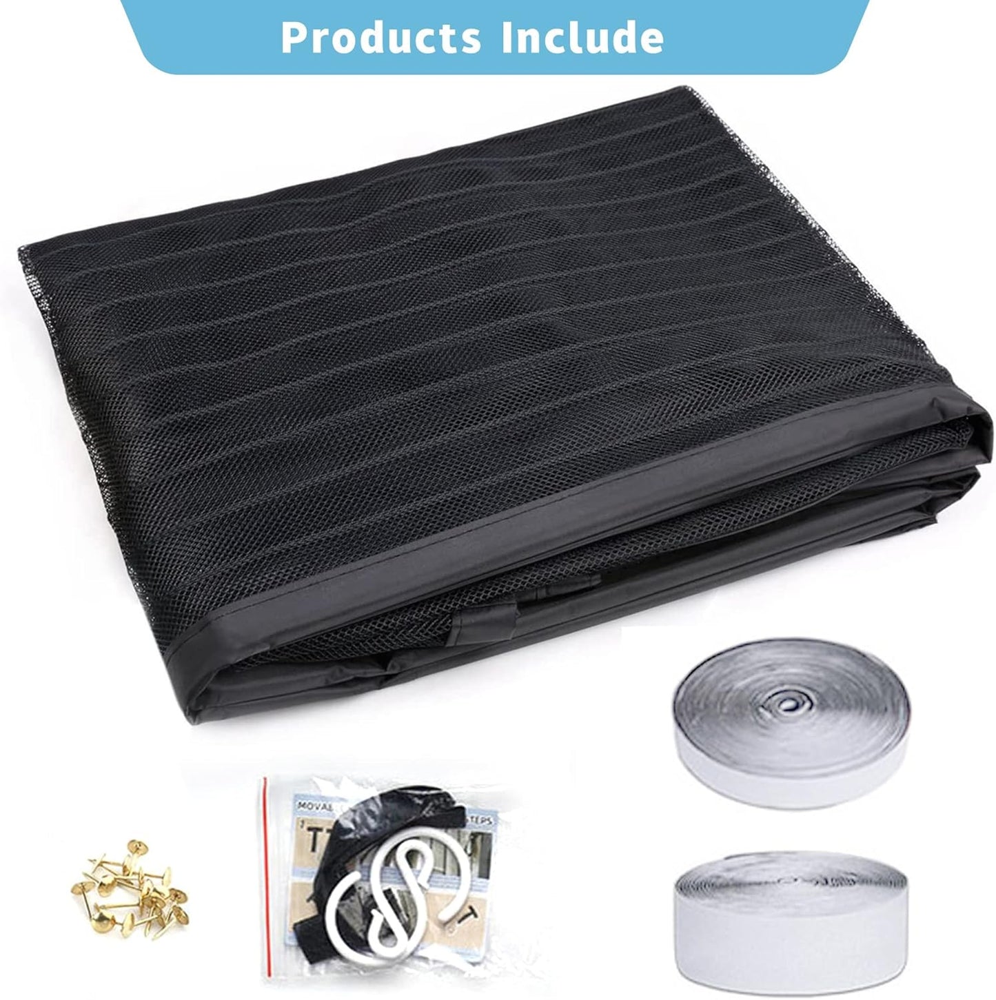  Magnetic Mosquito Net, 150 X 110 Cm Automatically Closed, Powerful Magnets For Most Windows, Brown