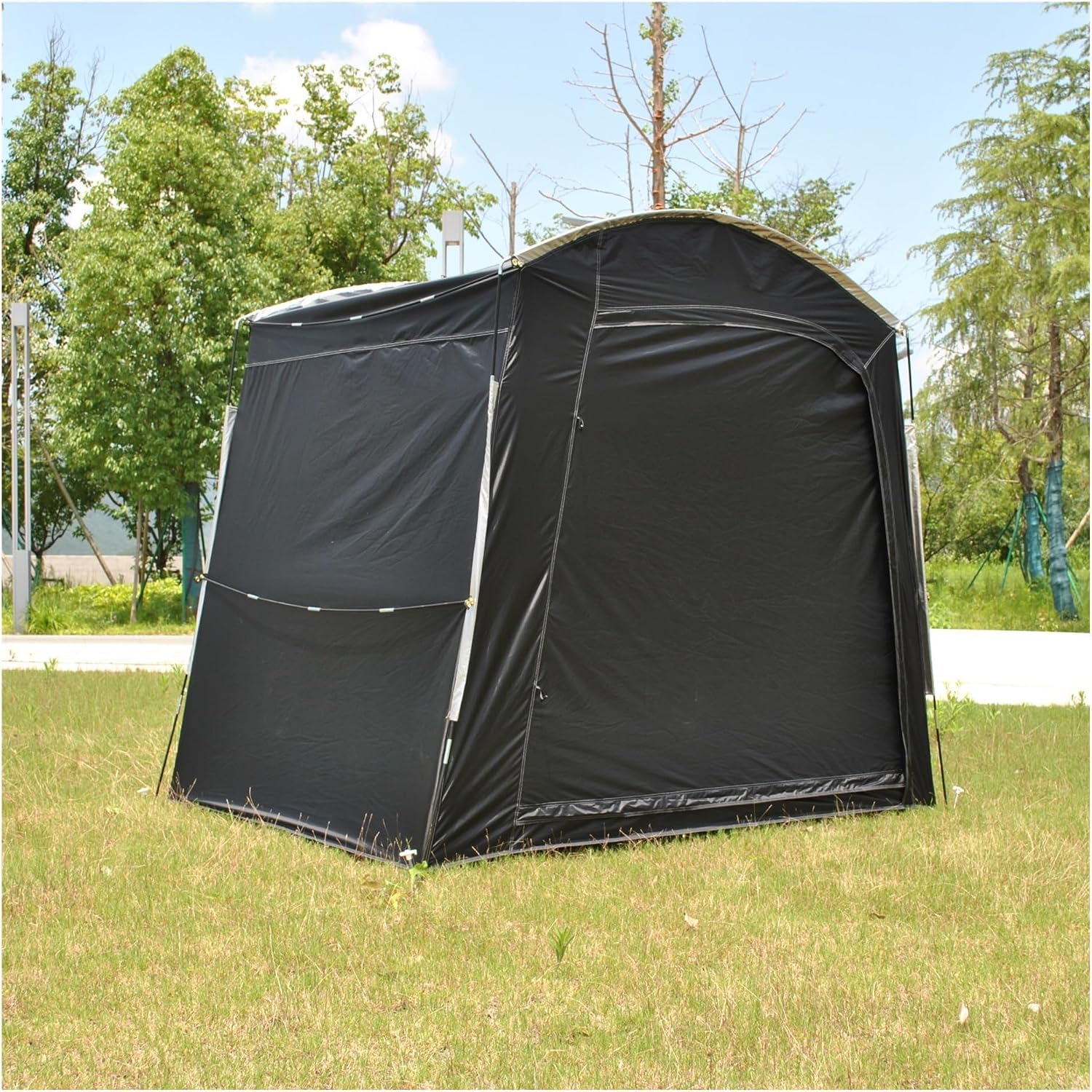 GENERIC Abri De Rangement Pour Vélos, Tente Portable Et Imperméable Pour Vélos – Garage De Rangement Extérieur Pour Motos, Outils De Jardin Et Tondeuses à Gazon – Dimensions : 220 X 150 X 185 Cm – D
