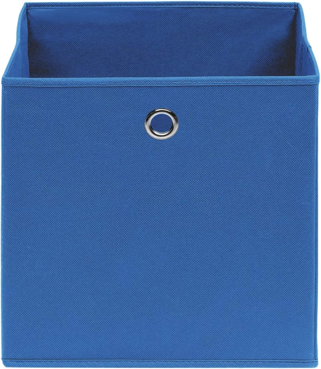  Coffre De Rangement, Coffre De Rangement Pour Coussins D'extérieur, Coffres De Rangement D'extérieur Imperméables, 10 Pièces, Tissu Non Tissé, 28 X 28 X 28 Cm, Bleu