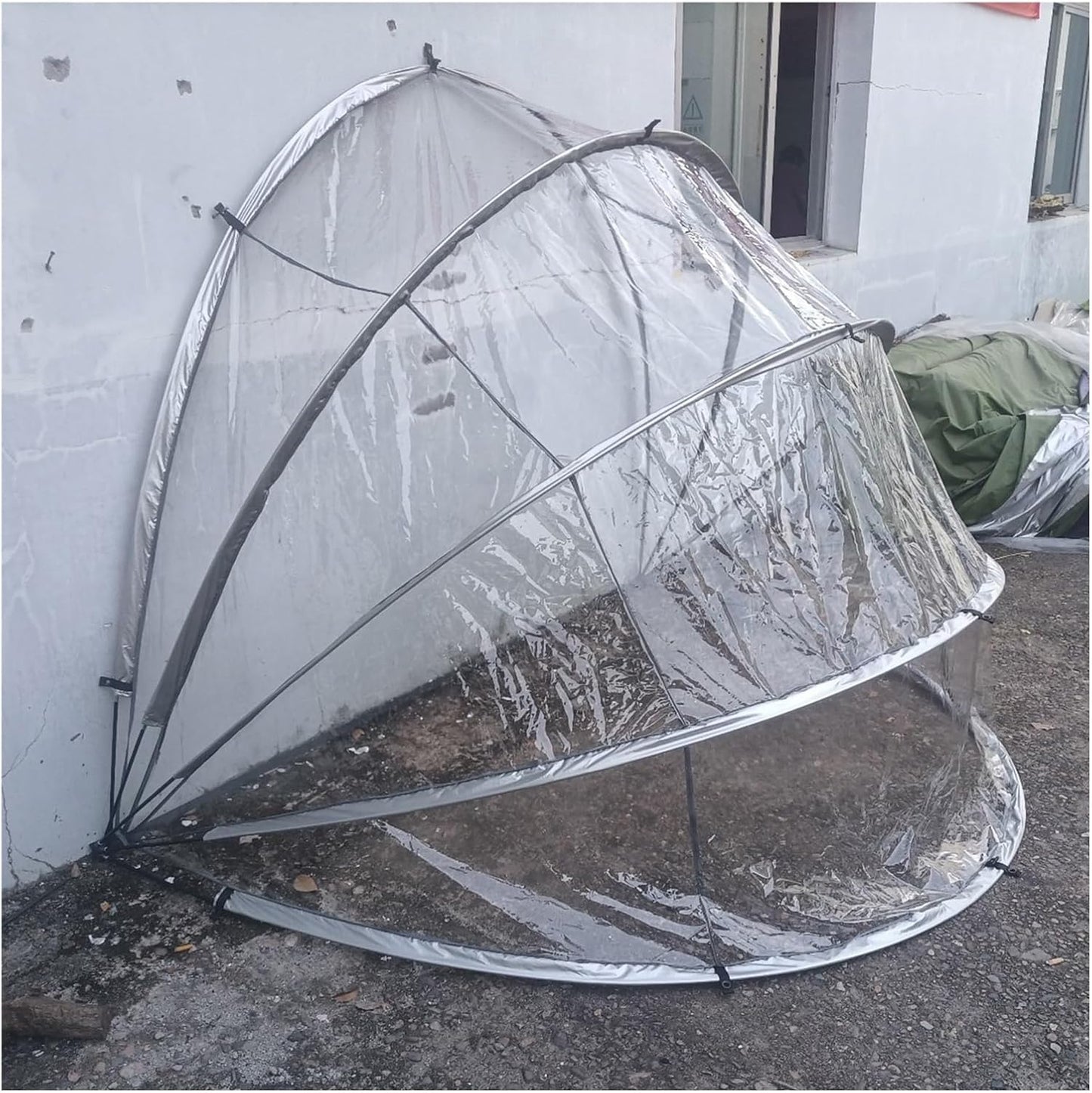 GENERIC Abri à Vélos Transparent - Rangement Extérieur Pour Vélos, Motos, Outils De Jardin Et Tondeuses à Gazon - Abri Résistant Aux Intempéries
