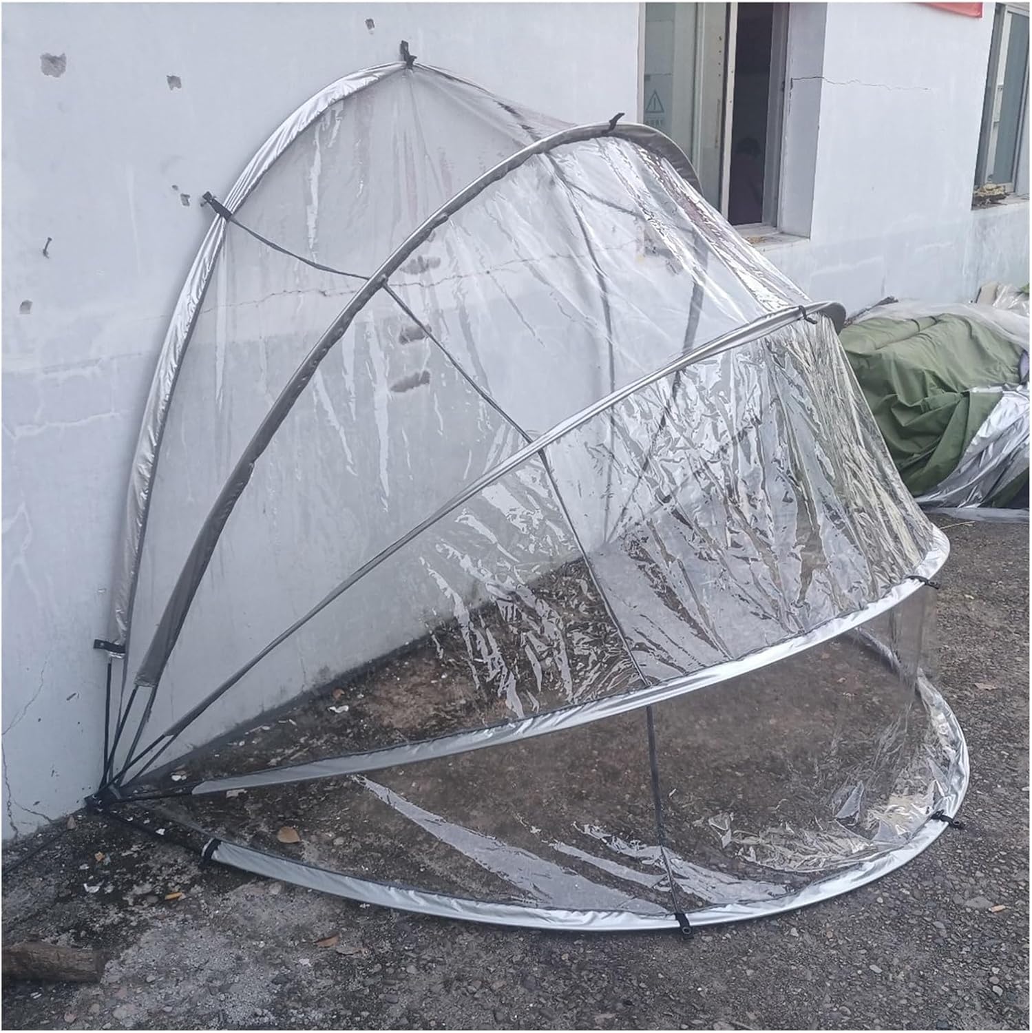 GENERIC Abri à Vélos Transparent - Rangement Extérieur Pour Vélos, Motos, Outils De Jardin Et Tondeuses à Gazon - Abri Résistant Aux Intempéries