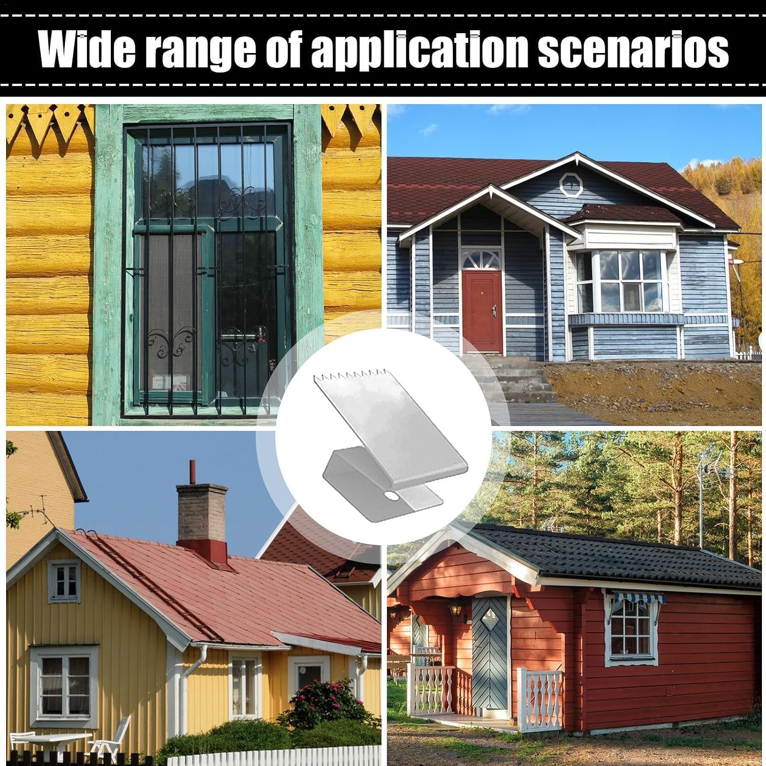  Window Fasteners | Window Clips | Window Shutter Clips, Window Protection Clips, Reusable Storm Clip Fasteners, Concrete Window Hardware, Window Shutter Clips
