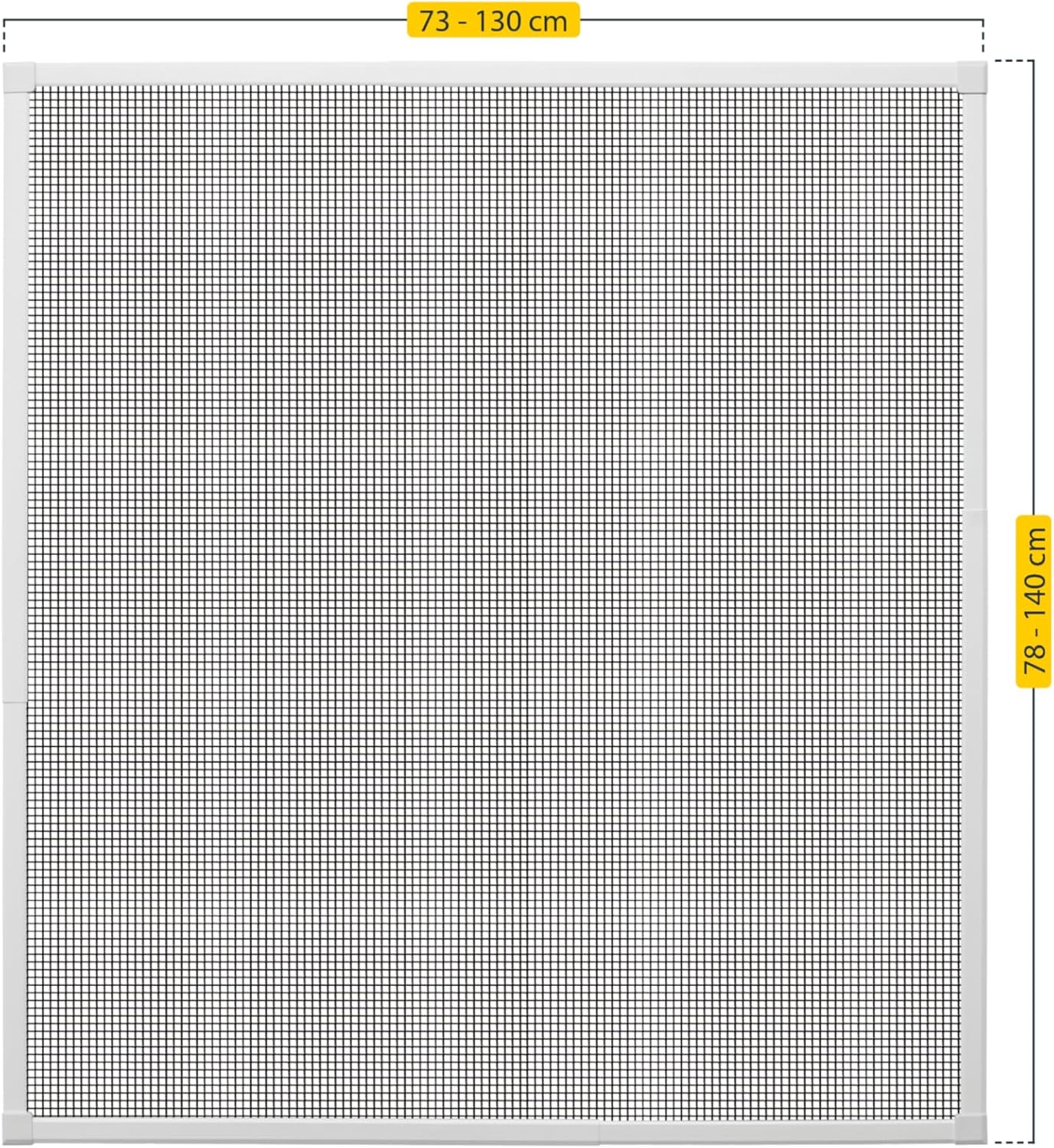  Schellenberg 70476 Click & Protect Telescopic Mosquito Net Frame Max. 130 X 140 Cm White
