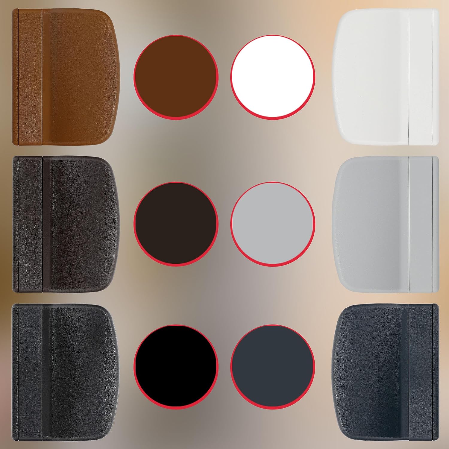  KOTARBAU Loqueteau De Porte De Balcon Pratique - 6 Couleurs Différentes - Sécurité Fumeur - Poignée De Porte De Balcon Universelle - Blanc